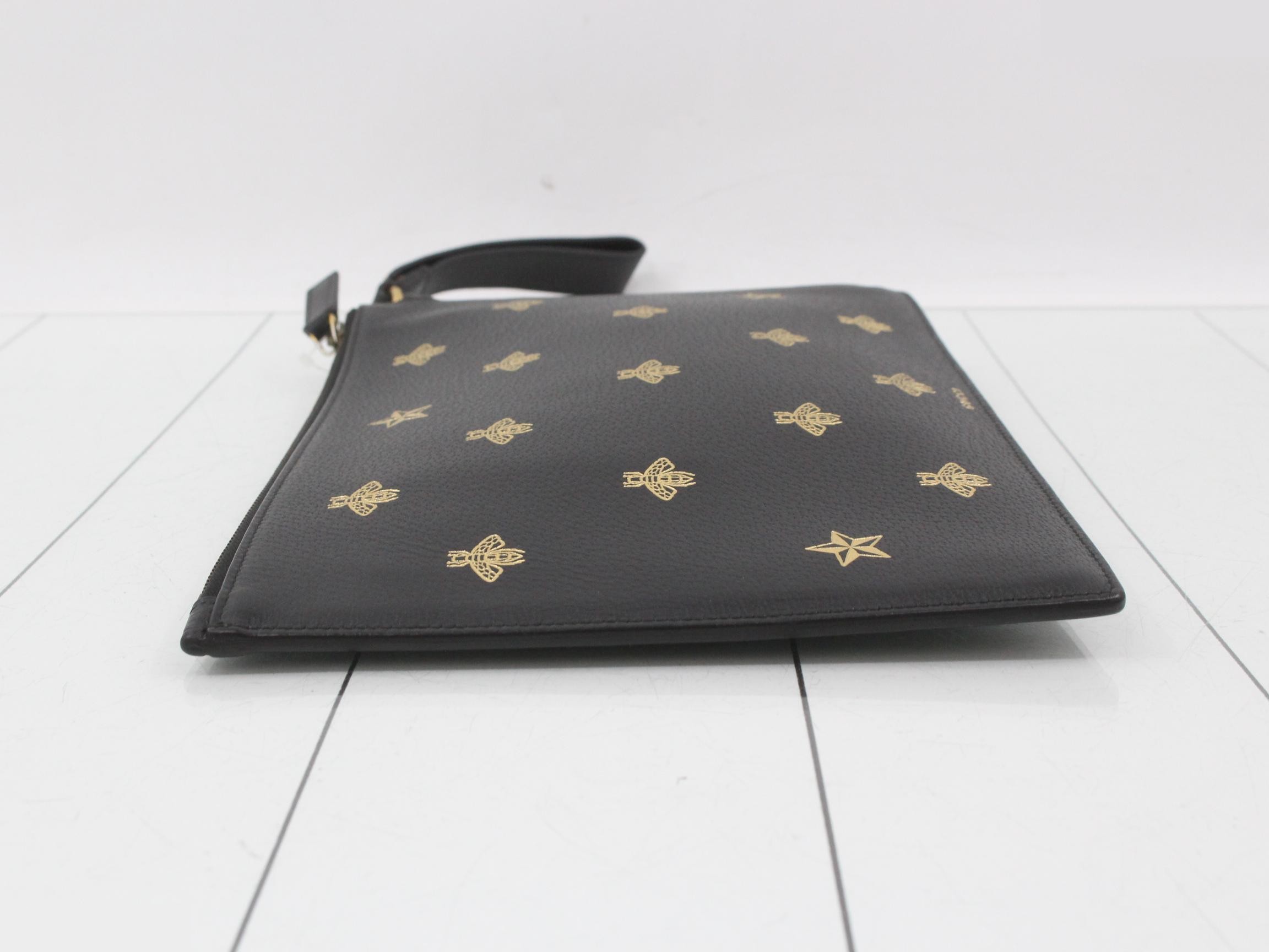 B&Star Leather Clutch Bag with Short Strap — view 4