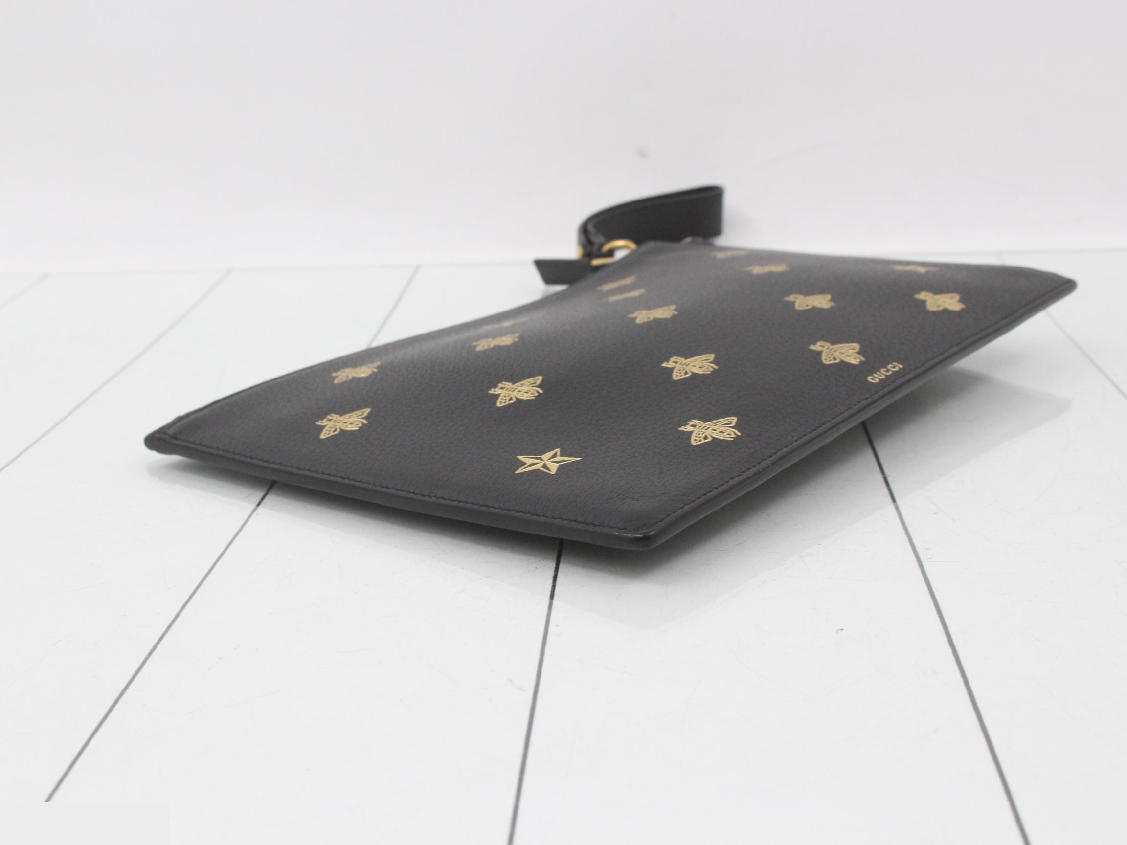 B&Star Leather Clutch Bag with Short Strap — view 5