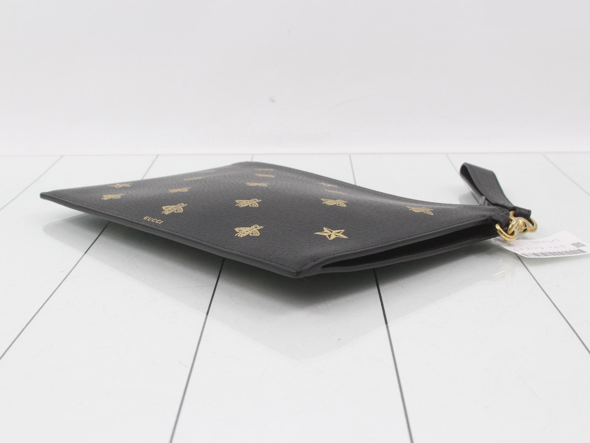B&Star Leather Clutch Bag with Short Strap — view 6