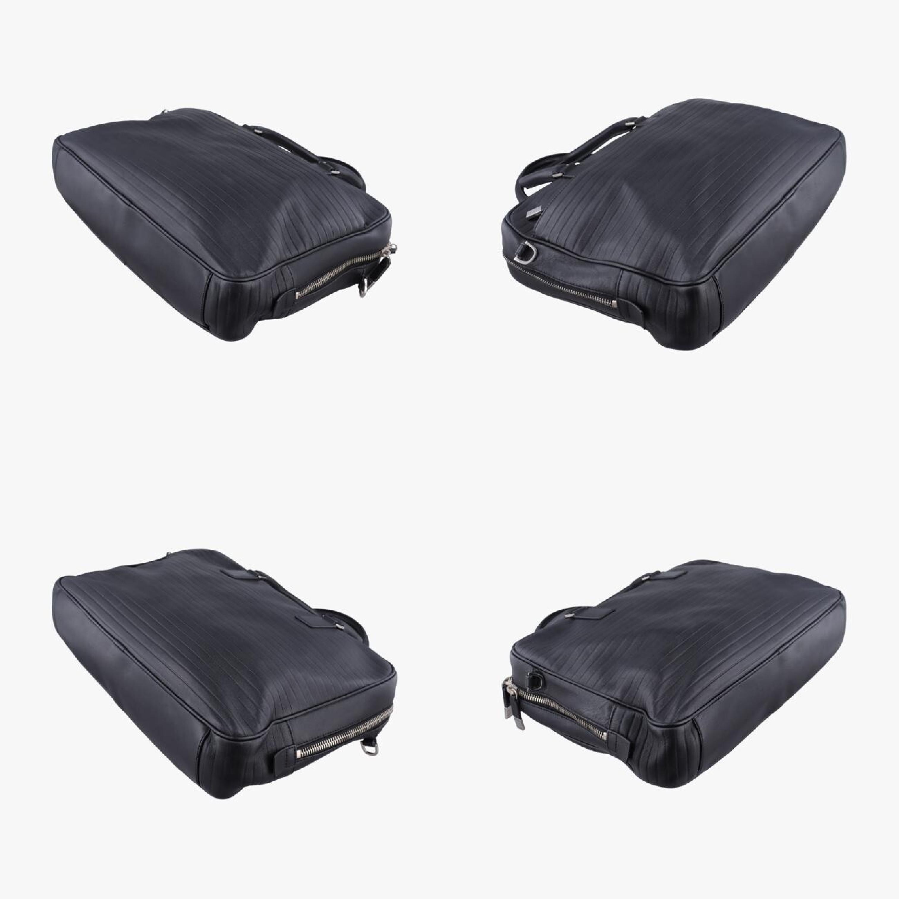 Classic Business Black Leather Shoulder Bag 03-BO-0152 — view 4