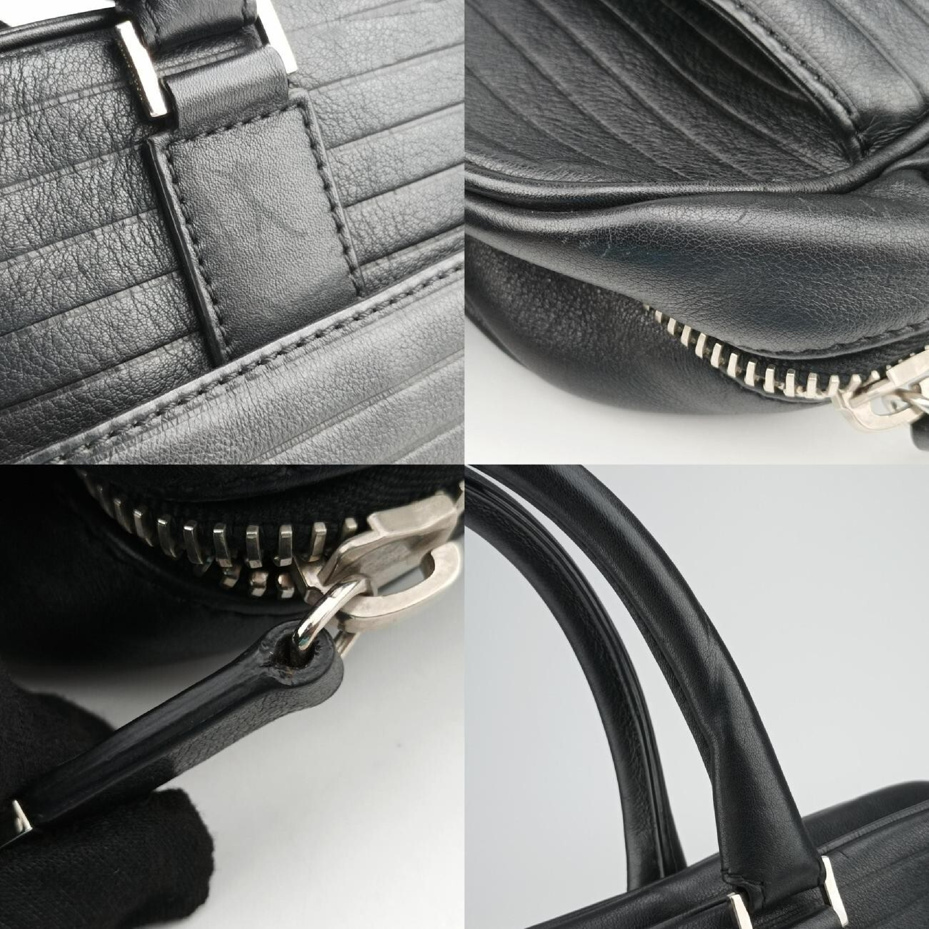 Classic Business Black Leather Shoulder Bag 03-BO-0152 — view 10