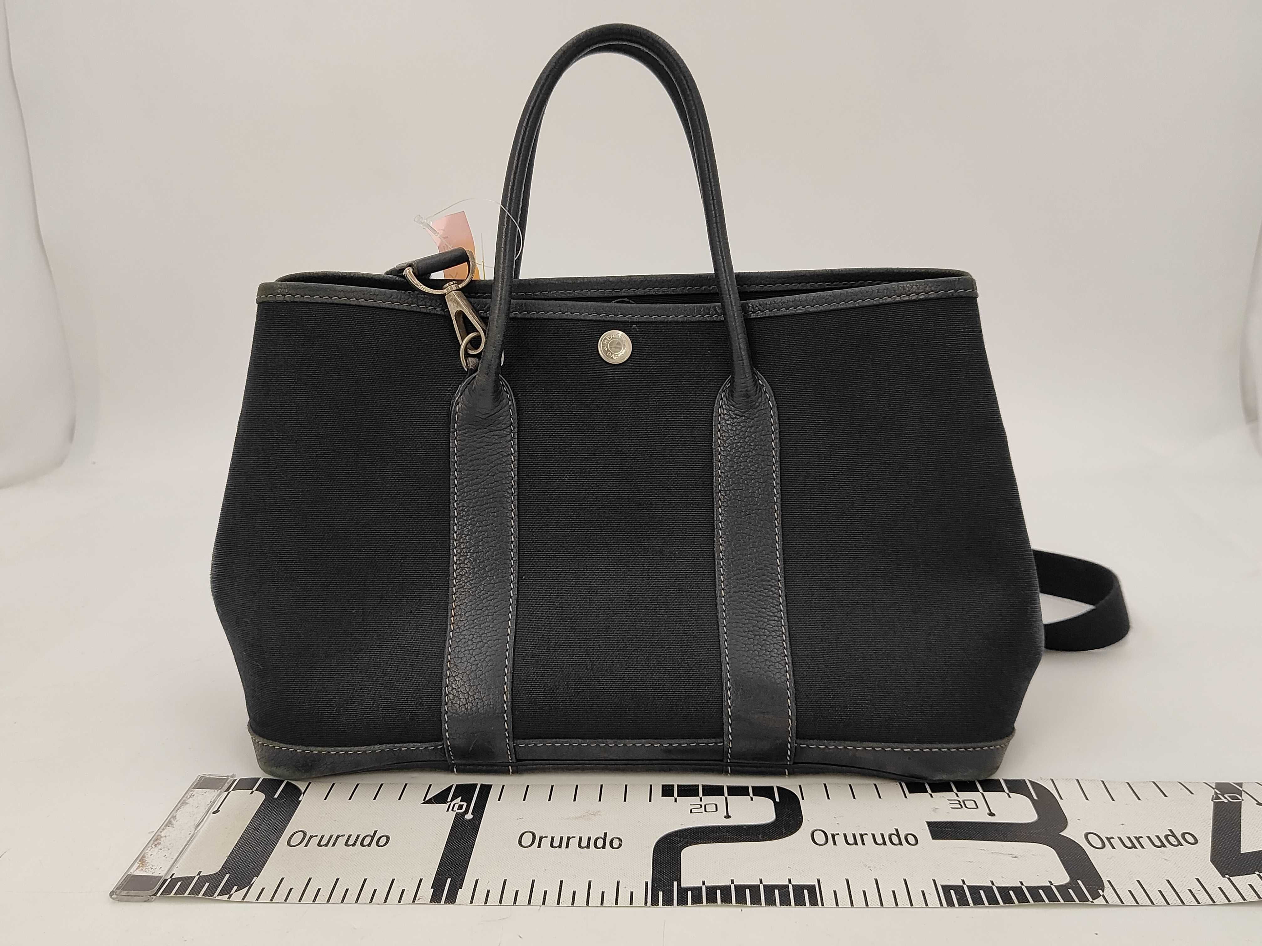 Garden Party TPM Toile Officier Leather Tote Bag — view 2