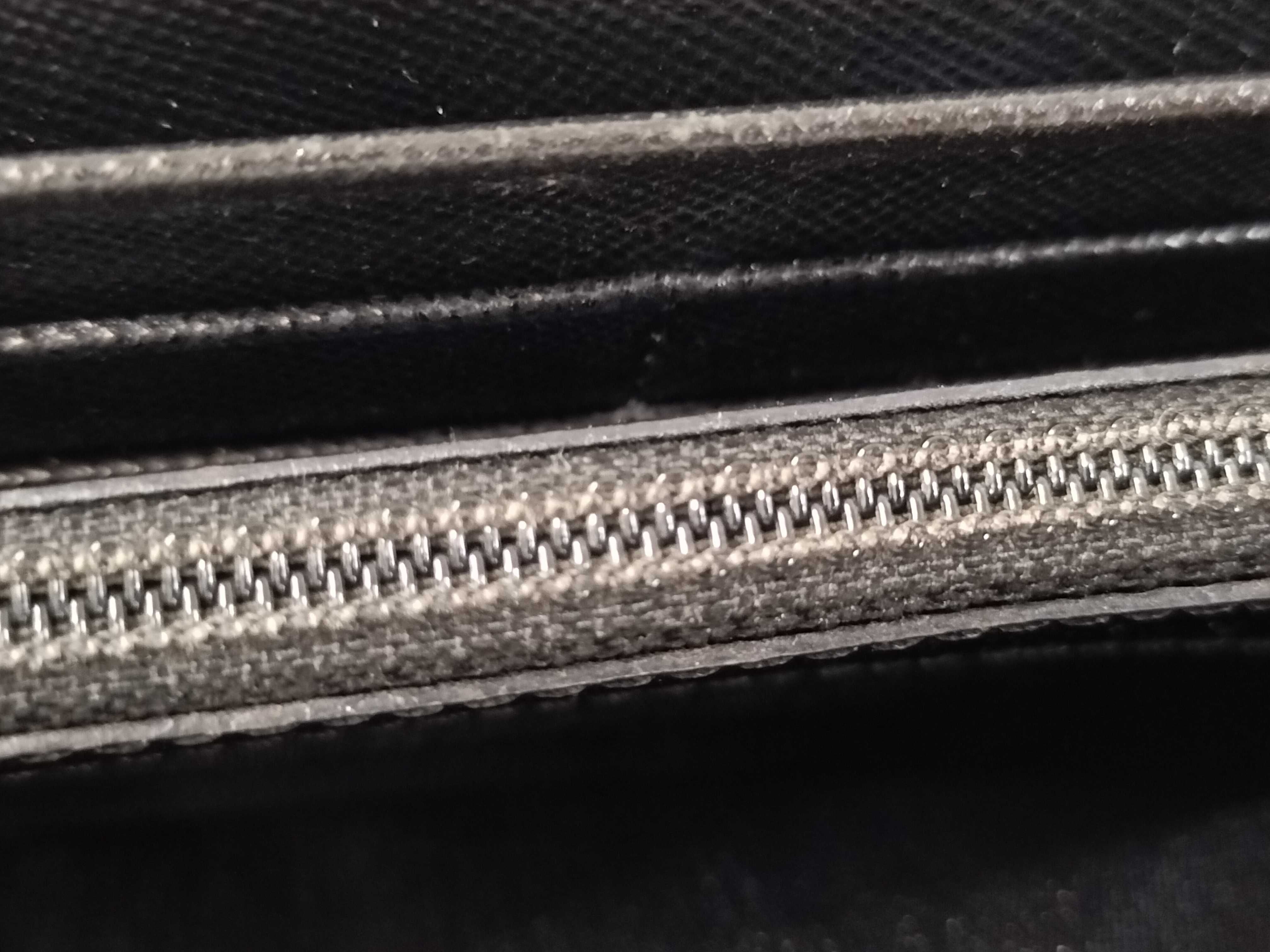 Nylon Tessuto Leather Triangle Logo Flap Long Wallet — view 14