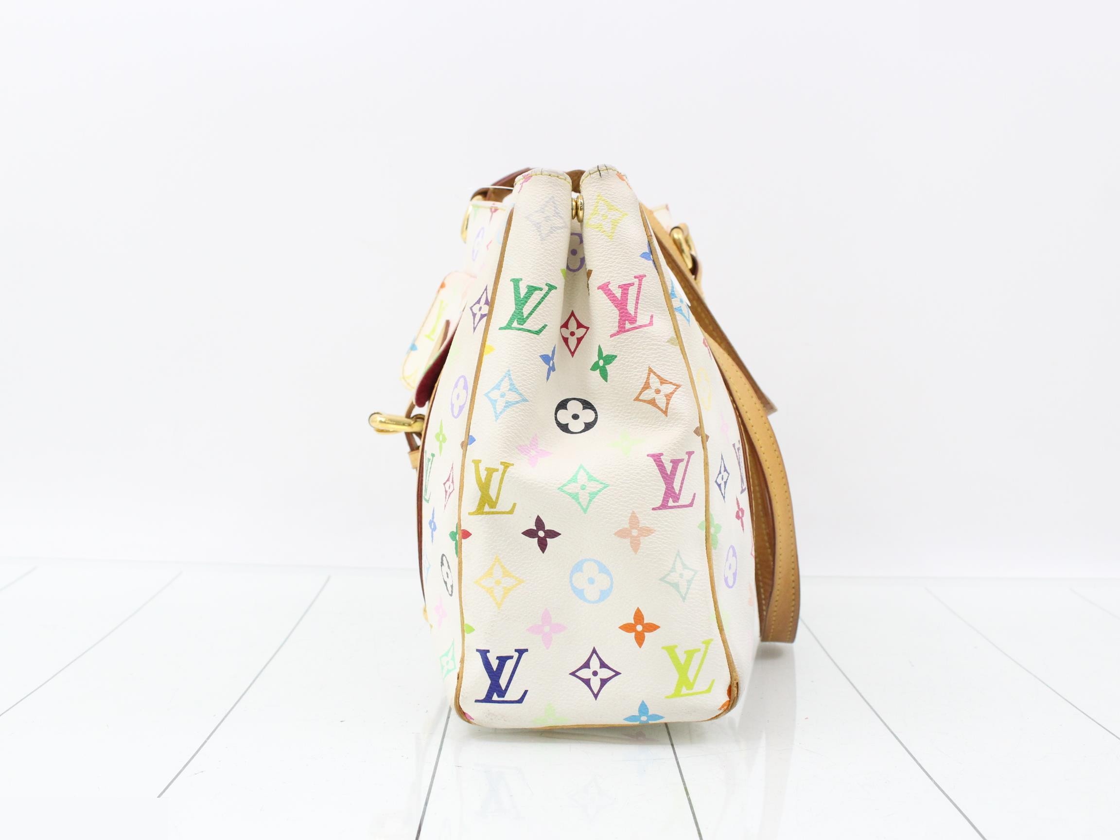 Monogram Multicolor Aurelia MM Blanc Shoulder Bag — view 3