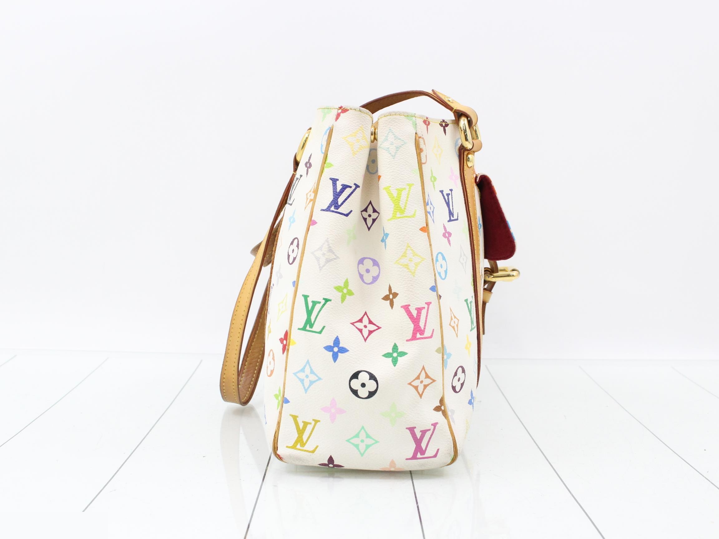 Monogram Multicolor Aurelia MM Blanc Shoulder Bag — view 4