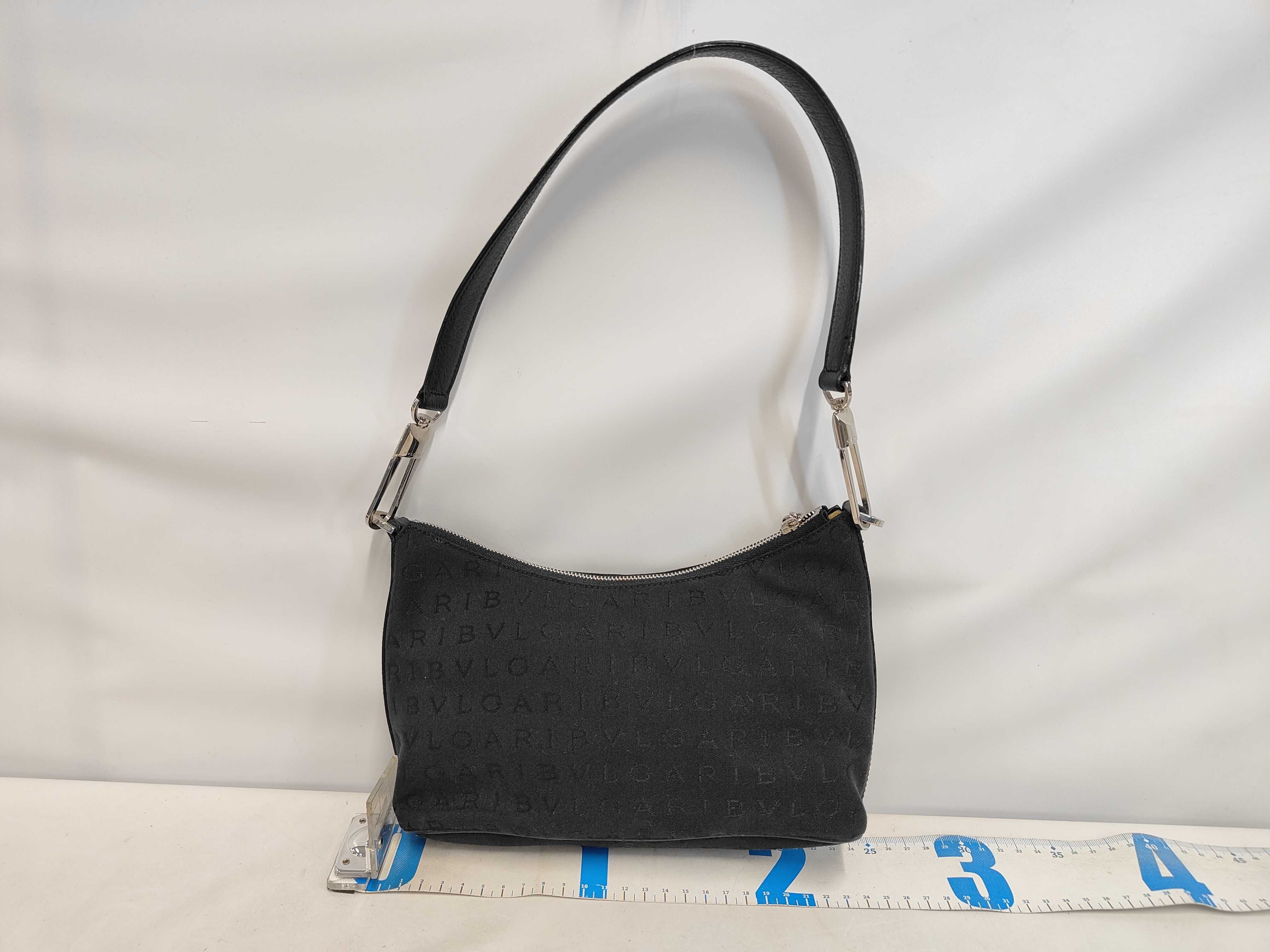 Logomania Canvas Black One-Shoulder Bag — view 2