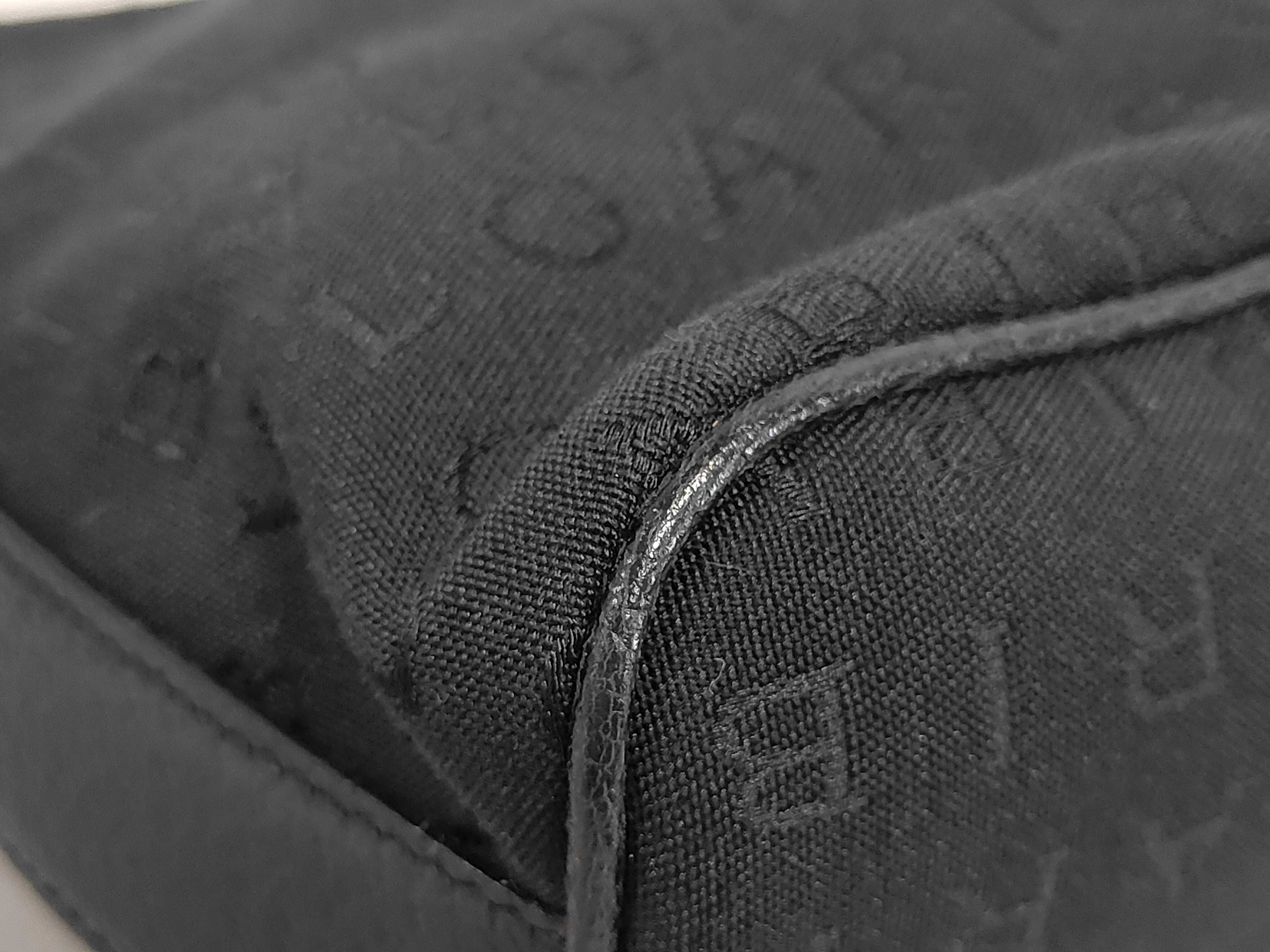 Logomania Canvas Black One-Shoulder Bag — view 3