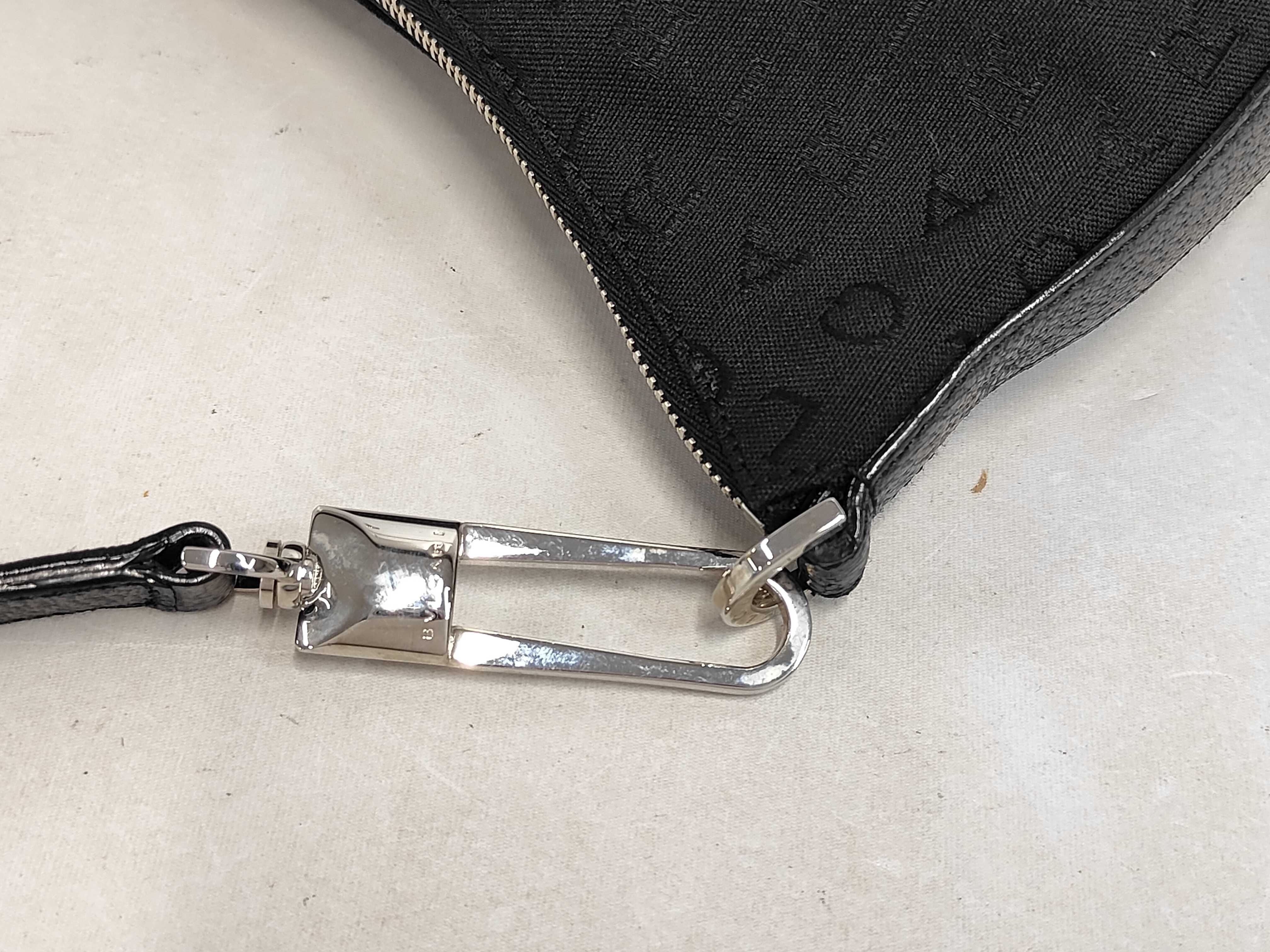 Logomania Canvas Black One-Shoulder Bag — view 6