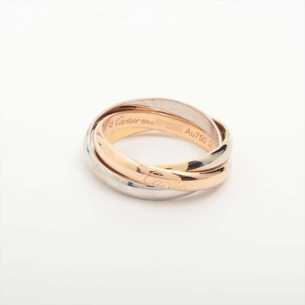 Trinity Ring 750 (YG x PG x WG) 10.1g 60 KHN627 Markings
