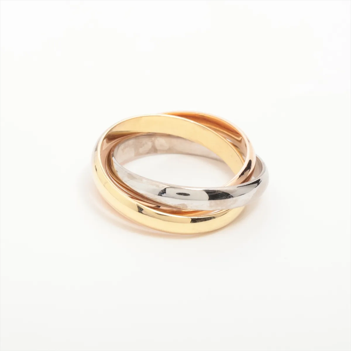 Trinity Ring 750 (YG x PG x WG) 10.1g 60 KHN627 Markings — view 2