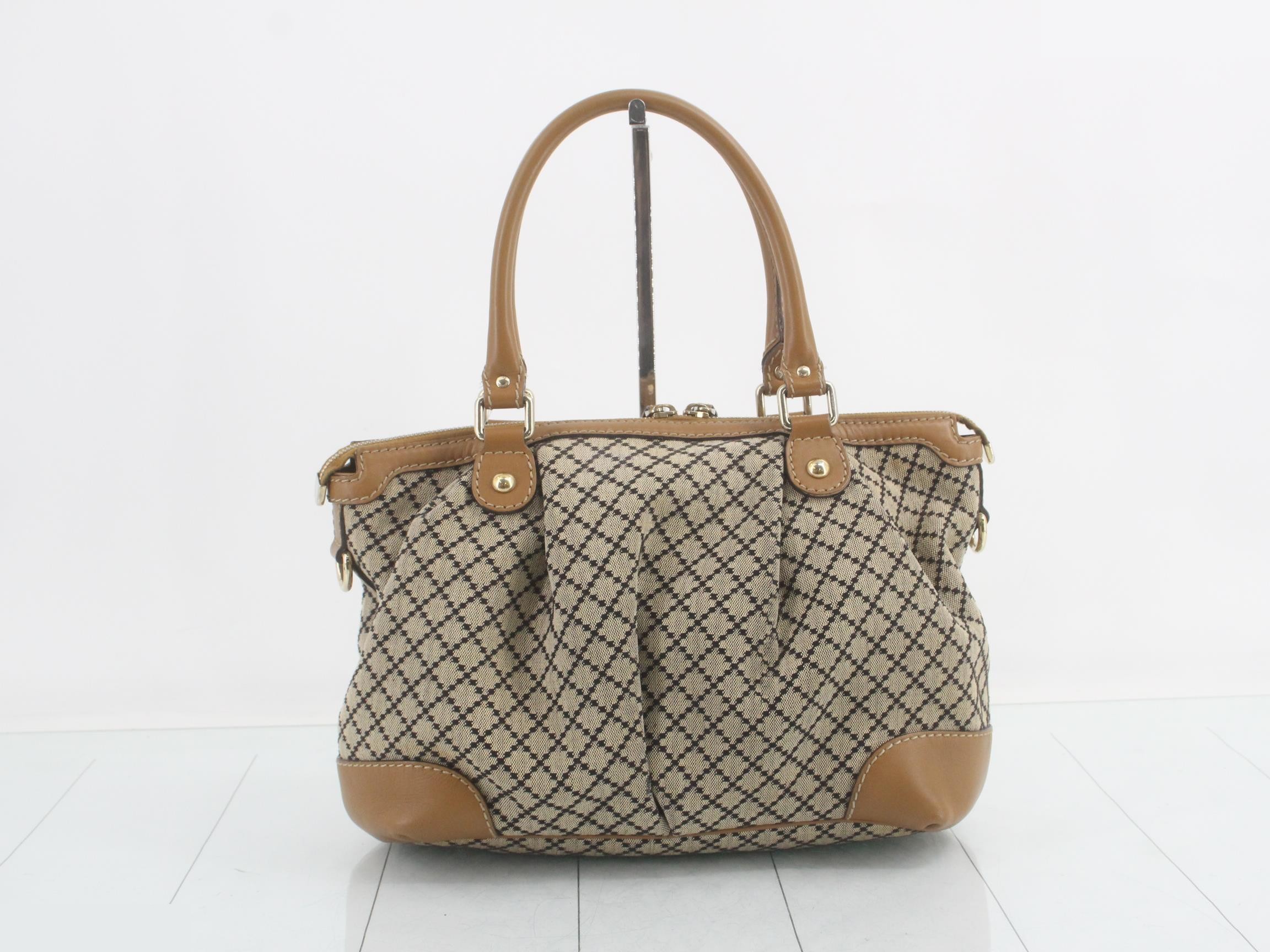 Diamante Sookie Canvas Leather Hand Shoulder Bag — view 2
