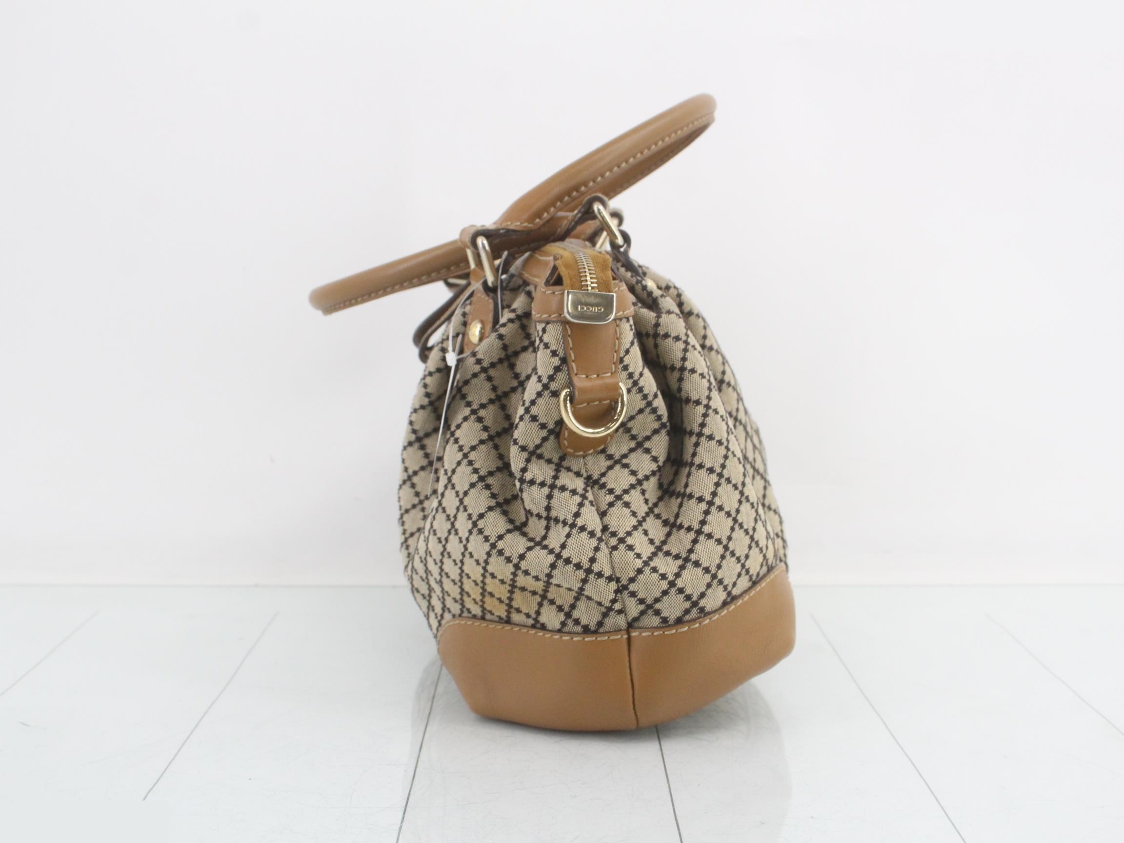 Diamante Sookie Canvas Leather Hand Shoulder Bag — view 3