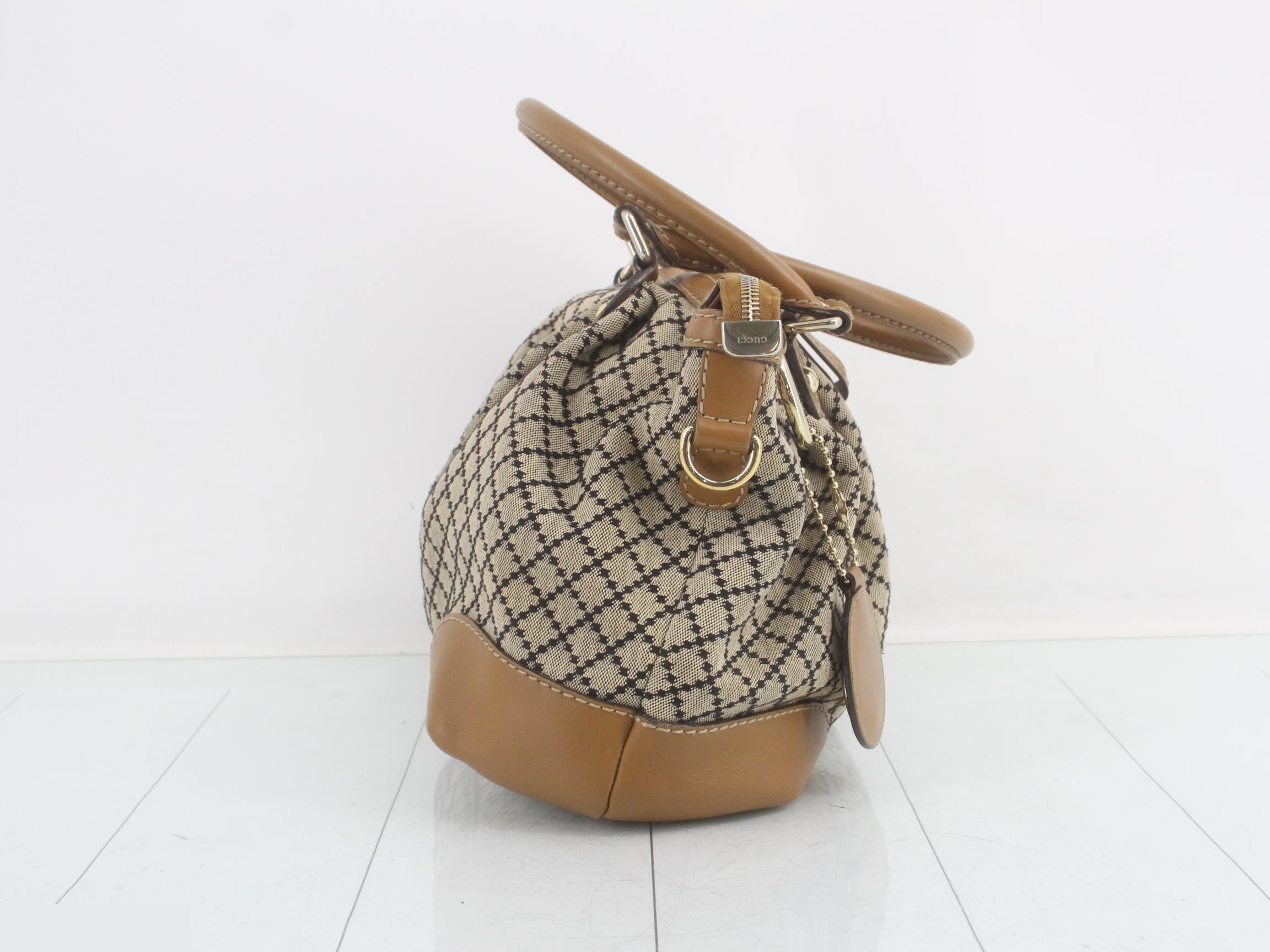 Diamante Sookie Canvas Leather Hand Shoulder Bag — view 4