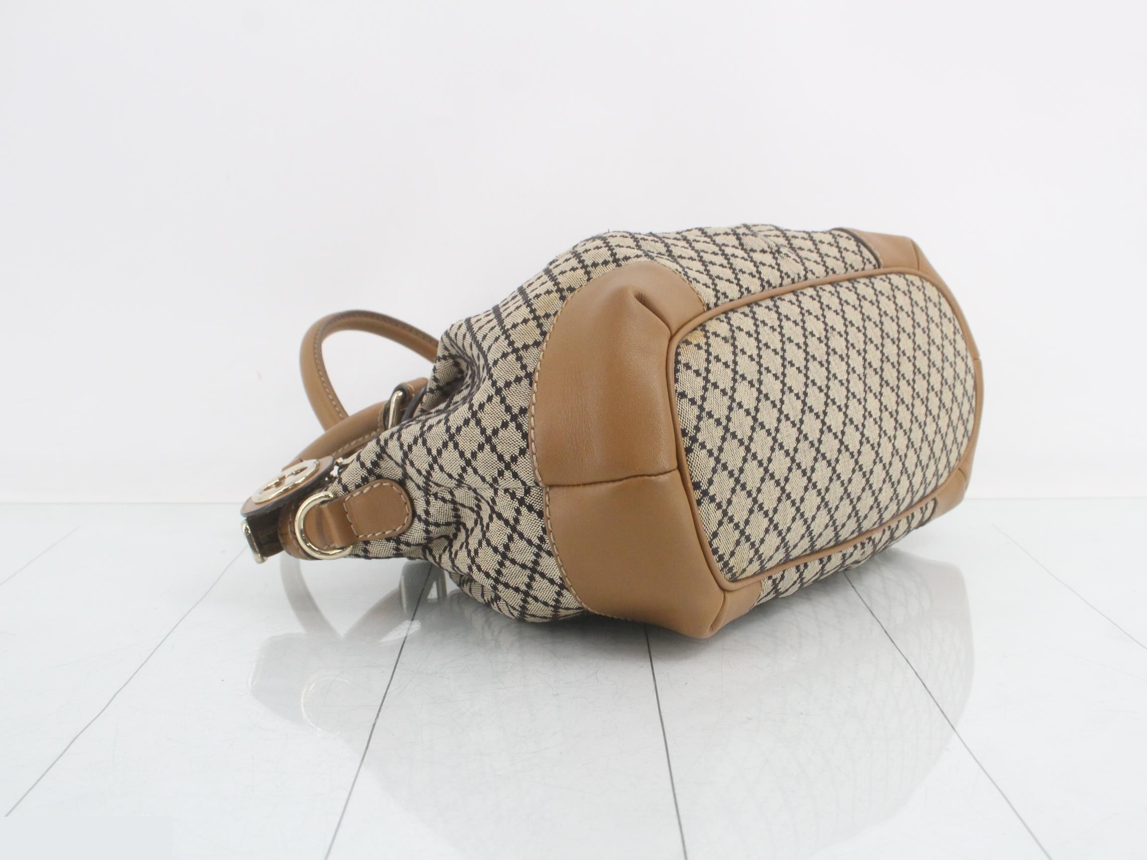 Diamante Sookie Canvas Leather Hand Shoulder Bag — view 5