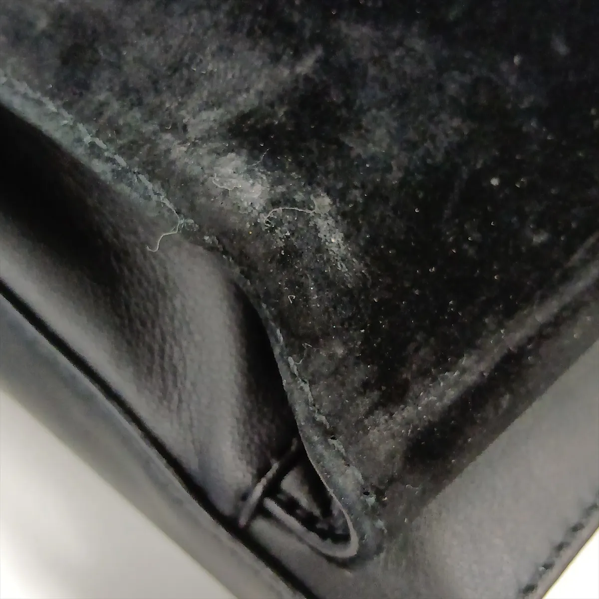 Street Chic Leather Shoulder Bag, Black — view 11