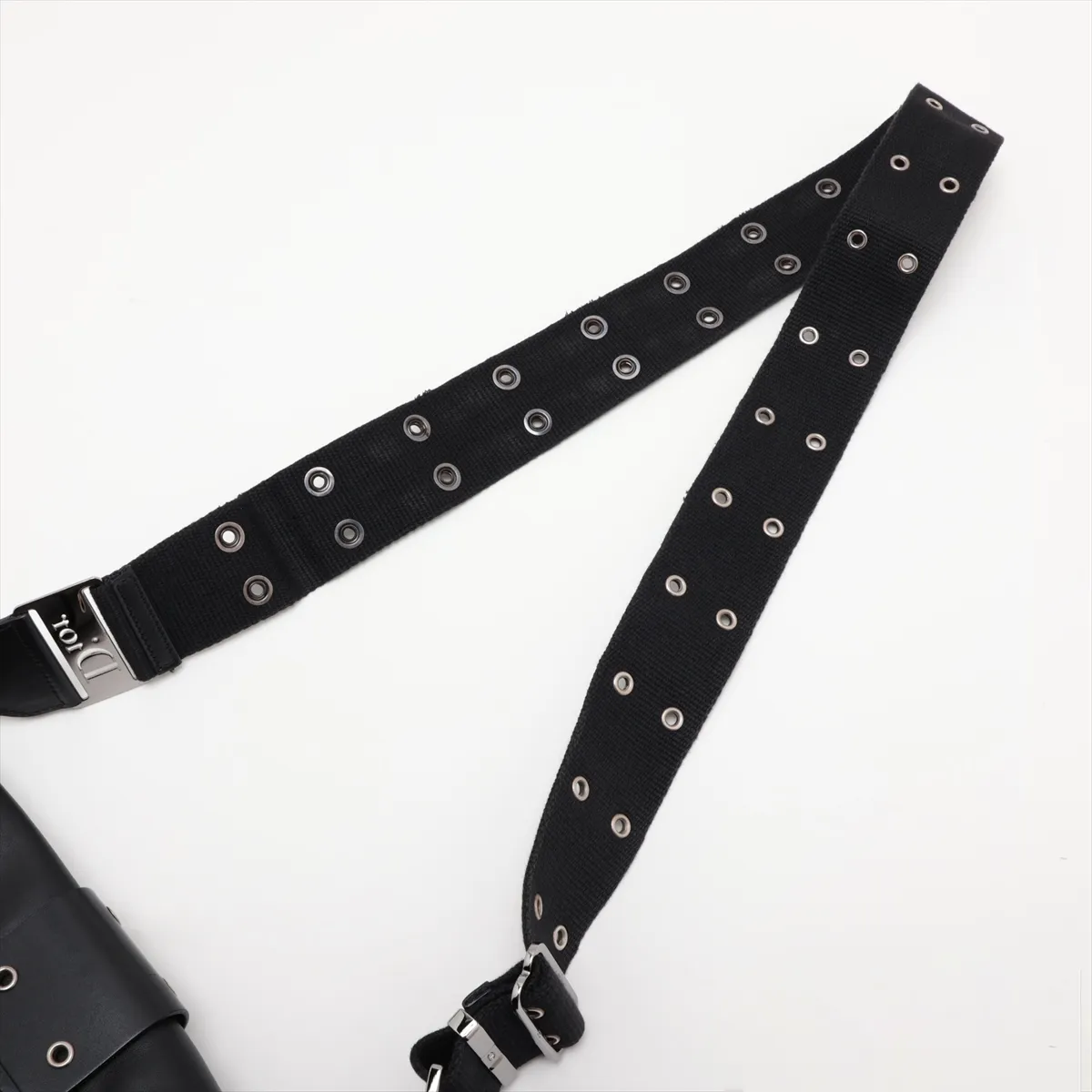 Street Chic Leather Shoulder Bag, Black — view 5
