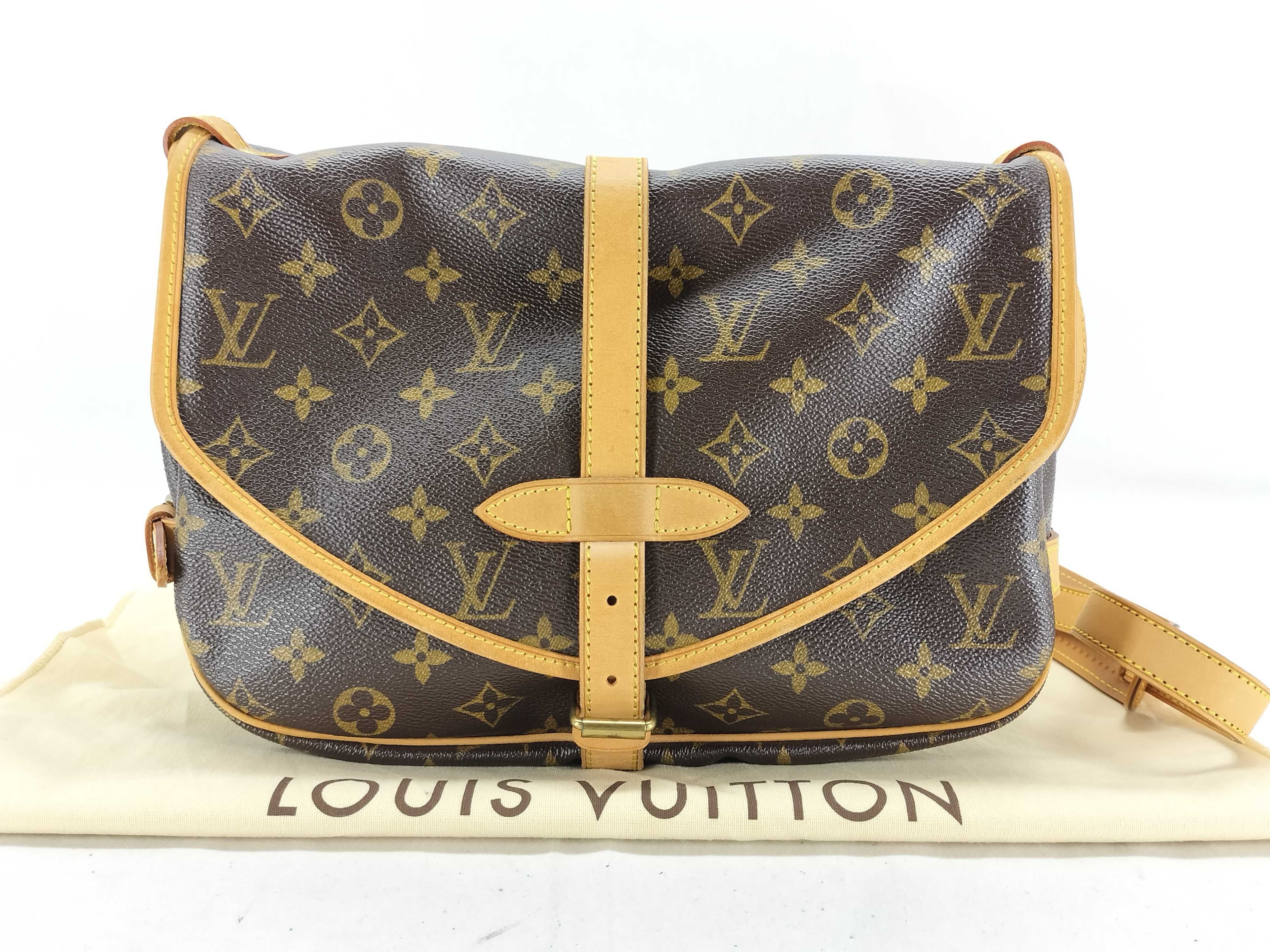 Monogram Saumur 30 M42256 MB0075 Brown Shoulder Bag
