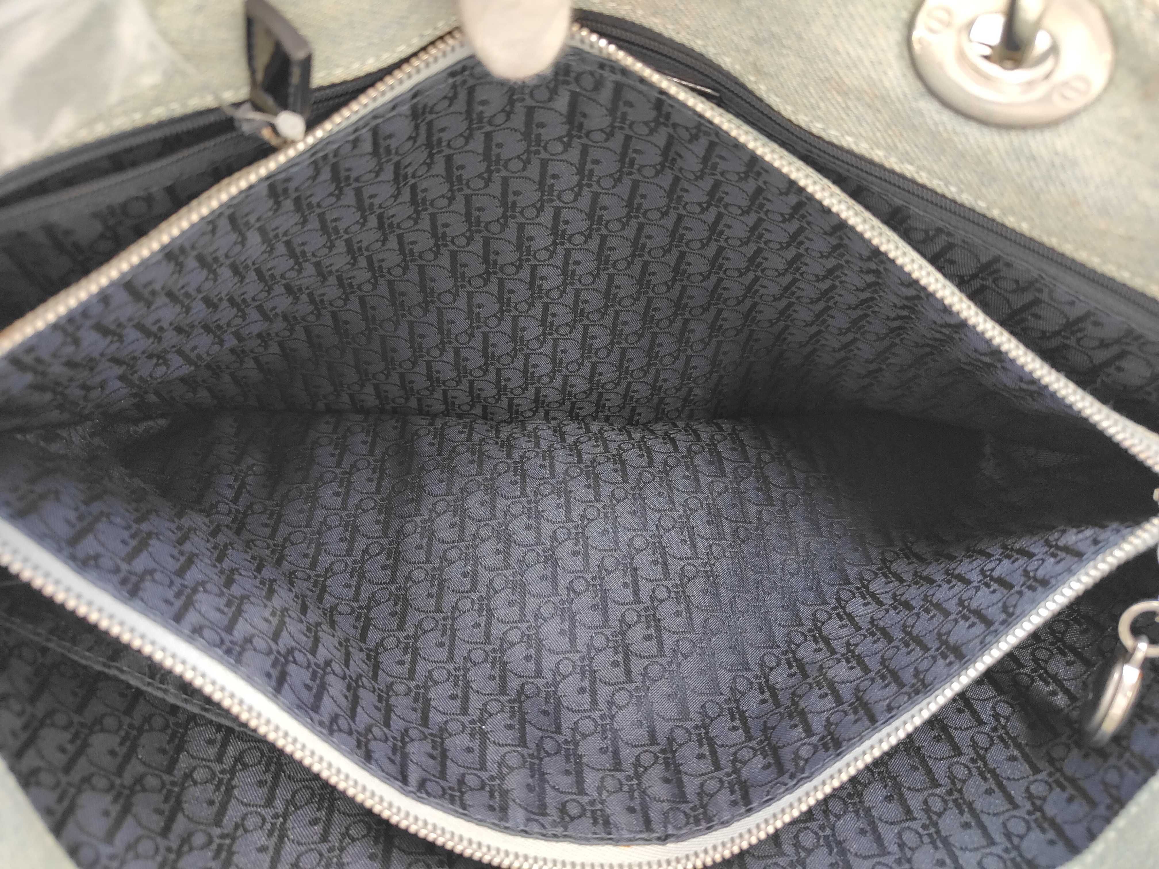 Lady Dior Denim 2-way Handbag Shoulder Handbag — view 13