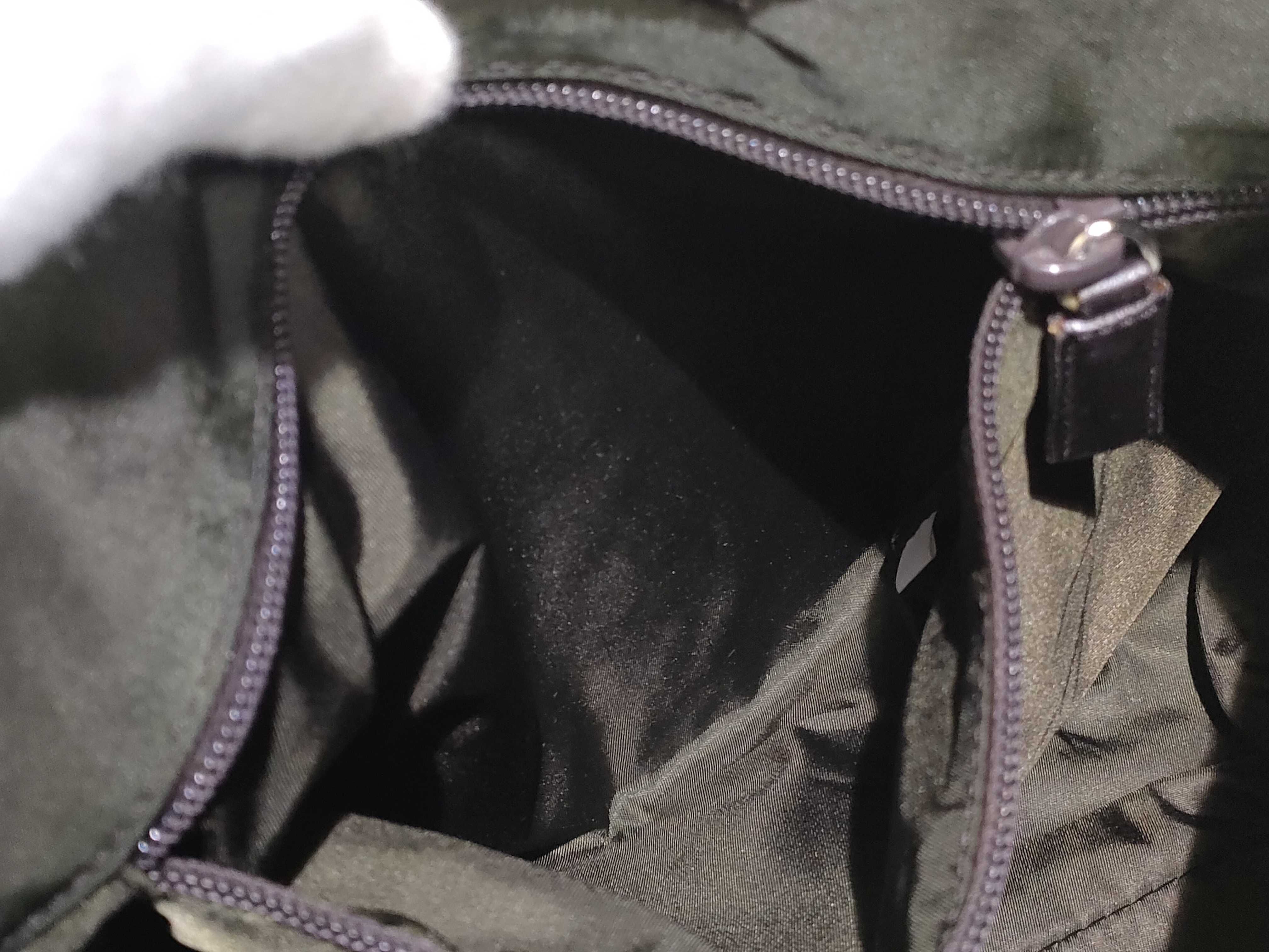 Nylon Shoulder Bag with Triangle Logo — view 9