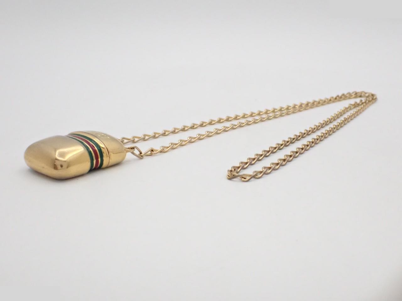 pill case long necklace, neck circumference approximately 84cm — view 3