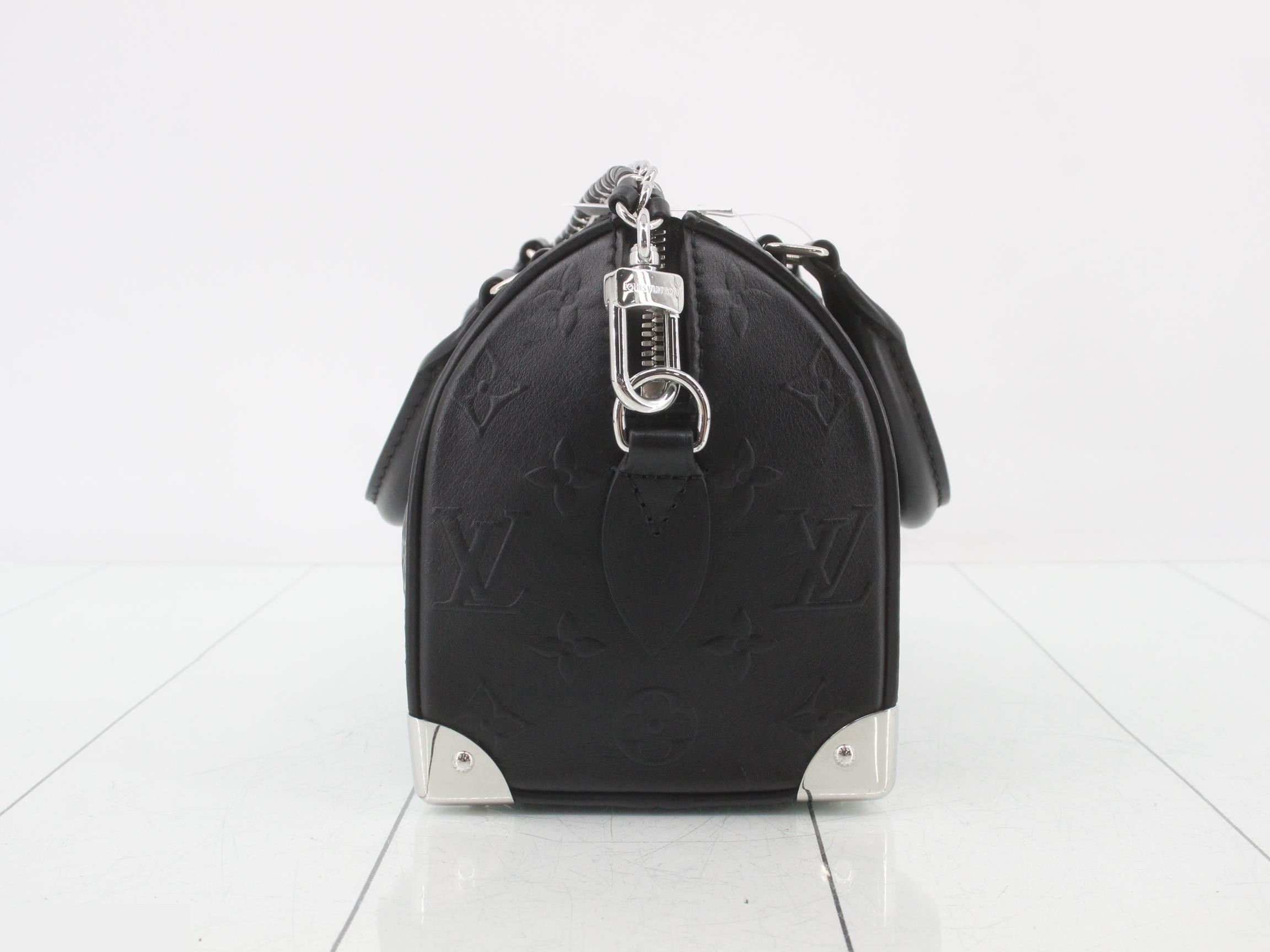 Monogram Saga Speedy Trunk 20 M27921 Black — view 3