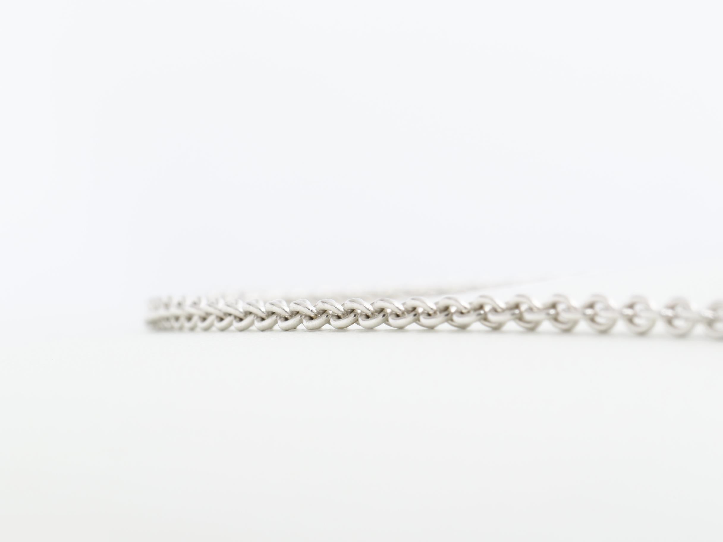 Sellier Chain Necklace, 750WG, 50cm, 7.4g — view 2