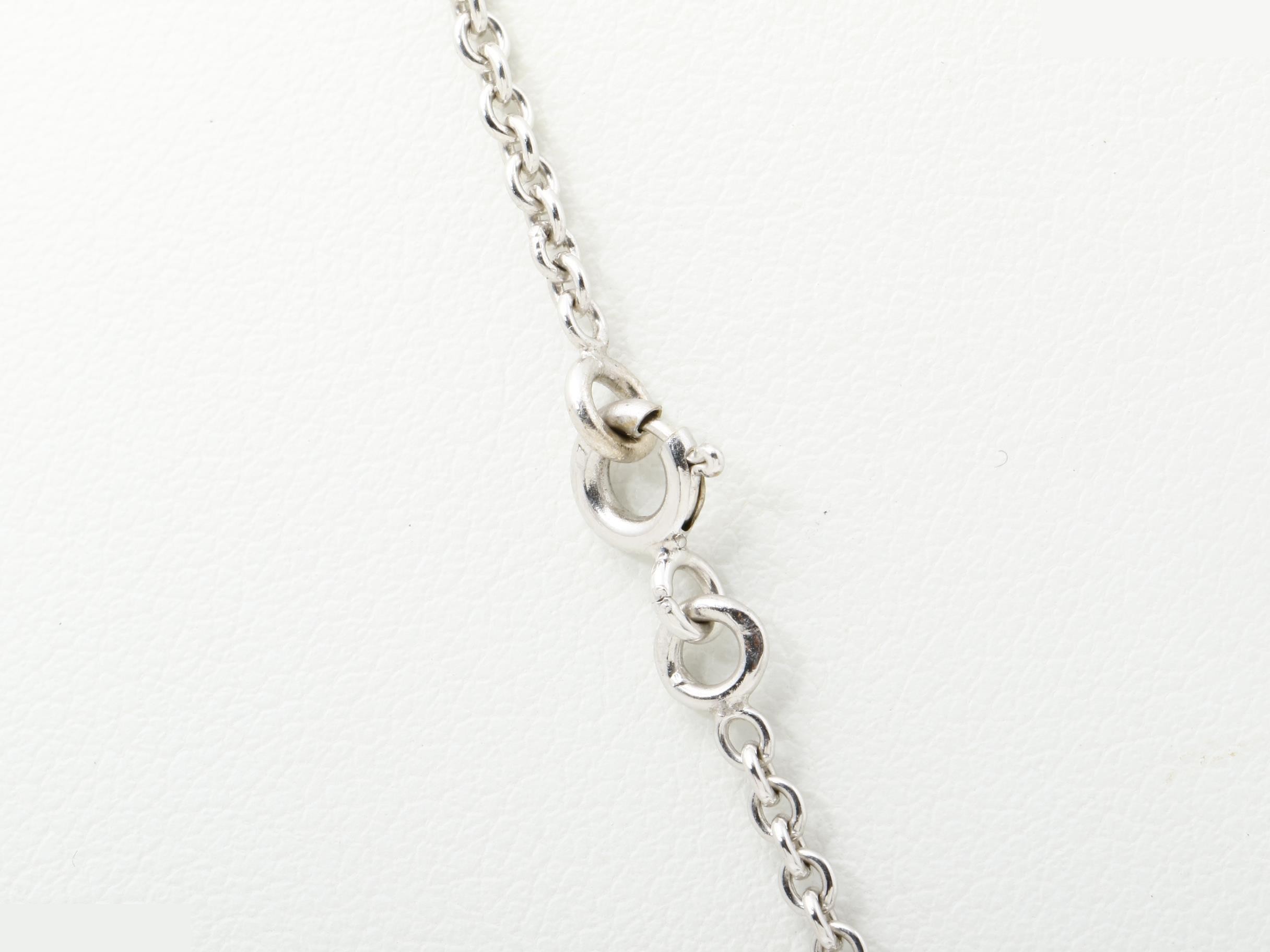 Sellier Chain Necklace, 750WG, 50cm, 7.4g — view 3