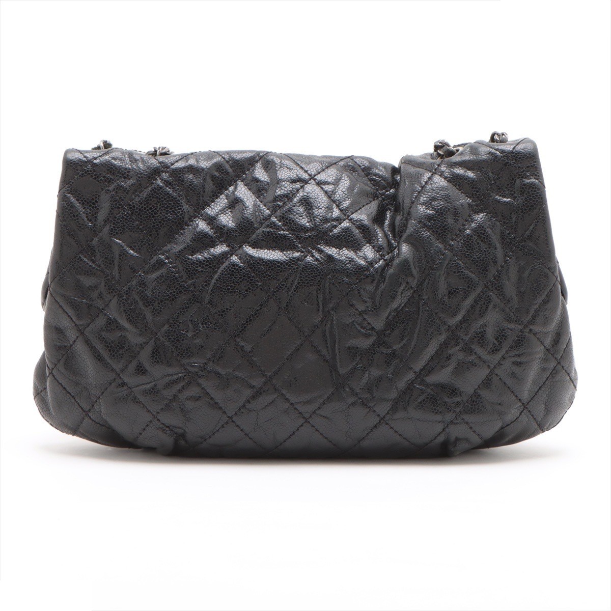 Matelassé Caviar Skin Single Flap Double Chain Bag — view 2