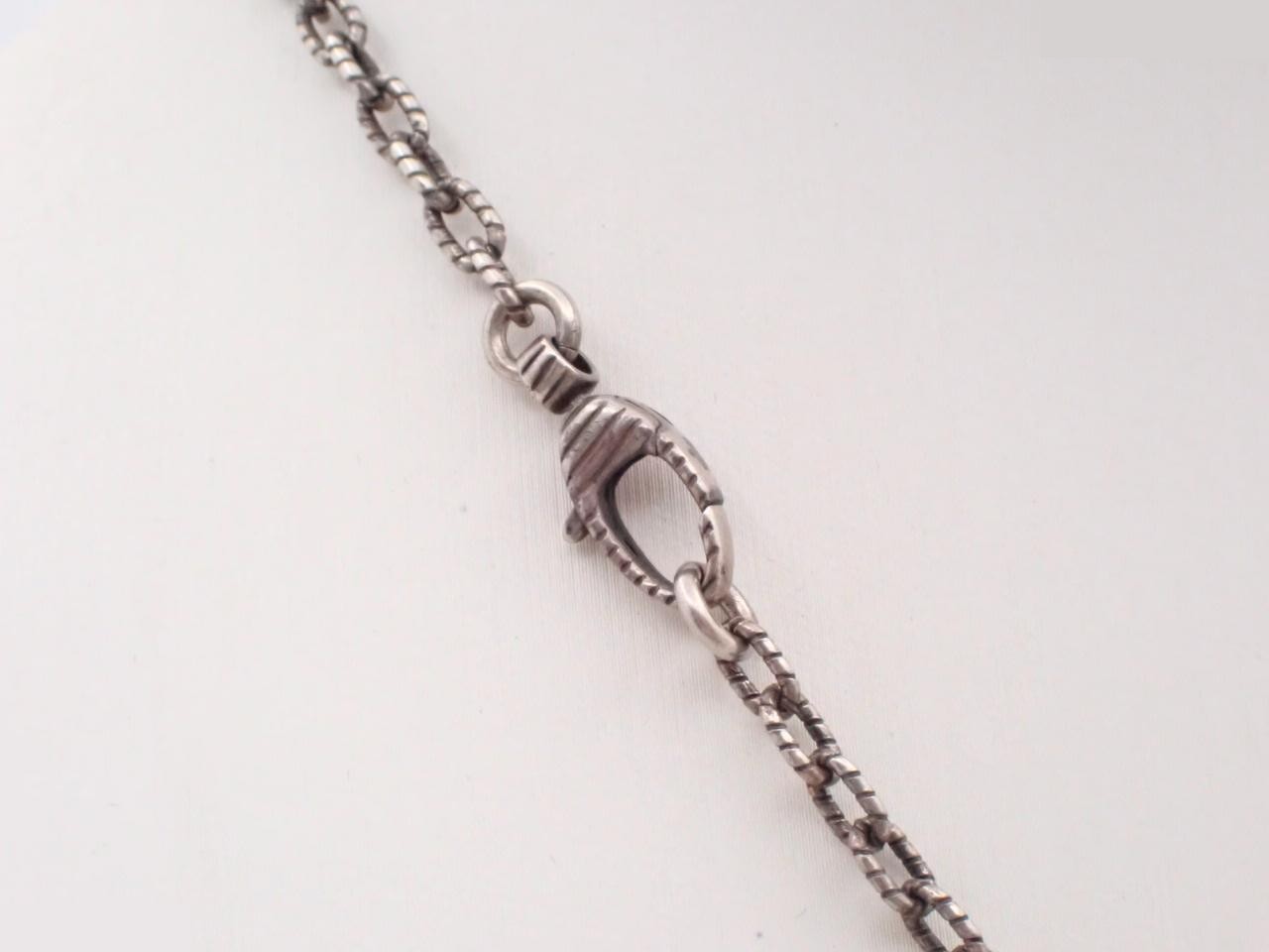 Interlocking G Arabesque Necklace, SV925, 17.8g — view 2