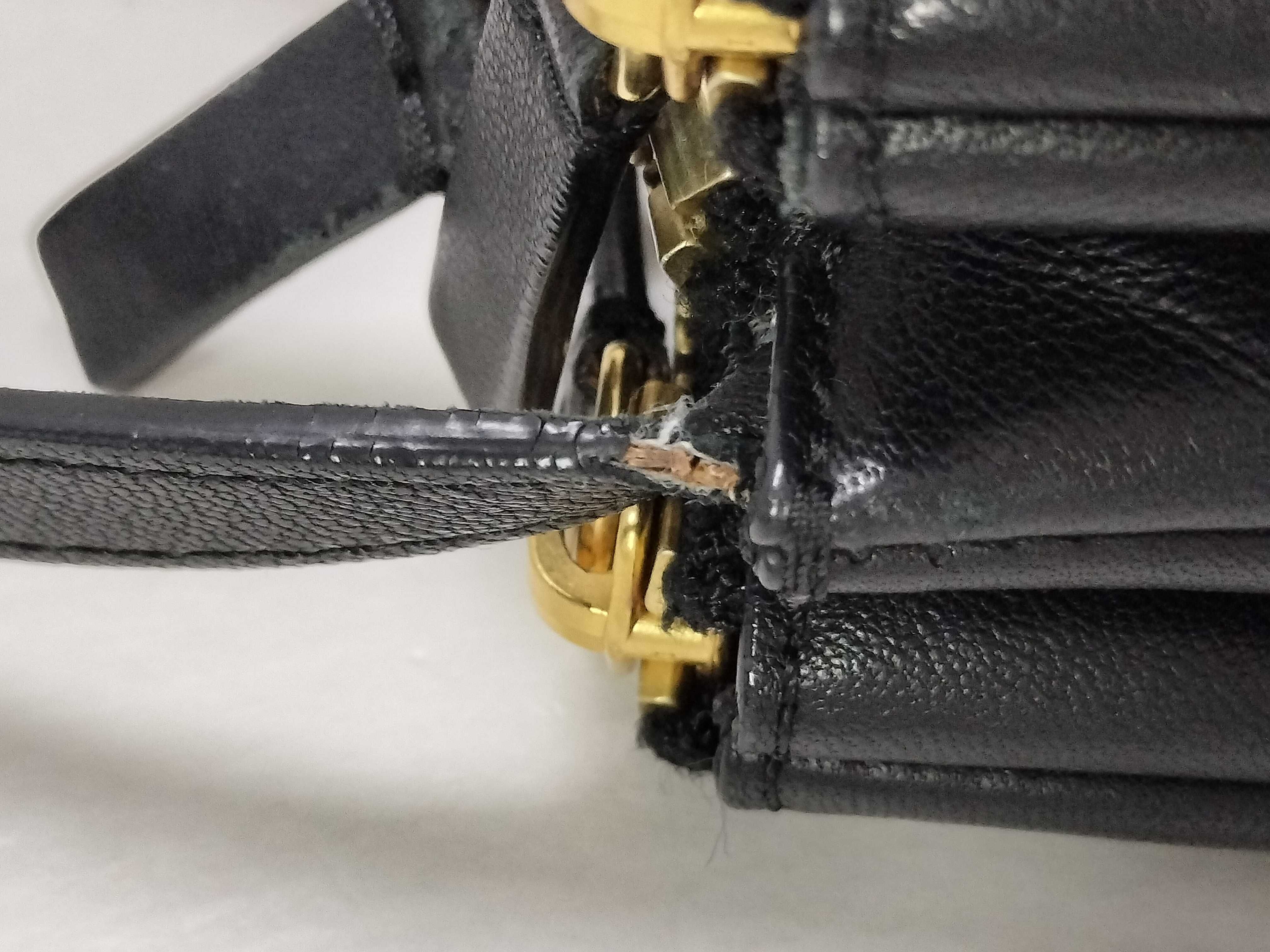 Trio Leather Shoulder Bag, Black, Complete Set — view 13