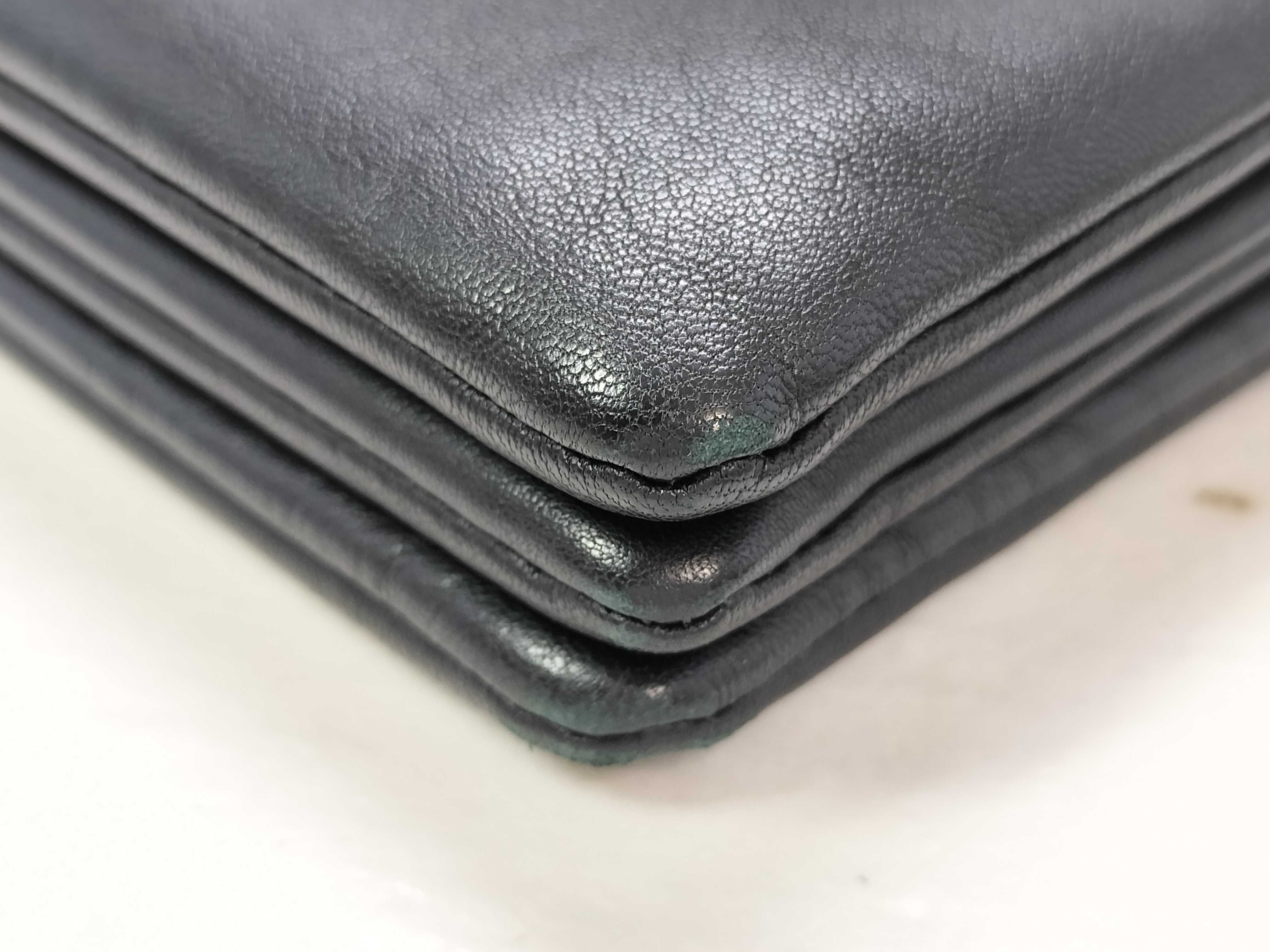 Trio Leather Shoulder Bag, Black, Complete Set — view 7