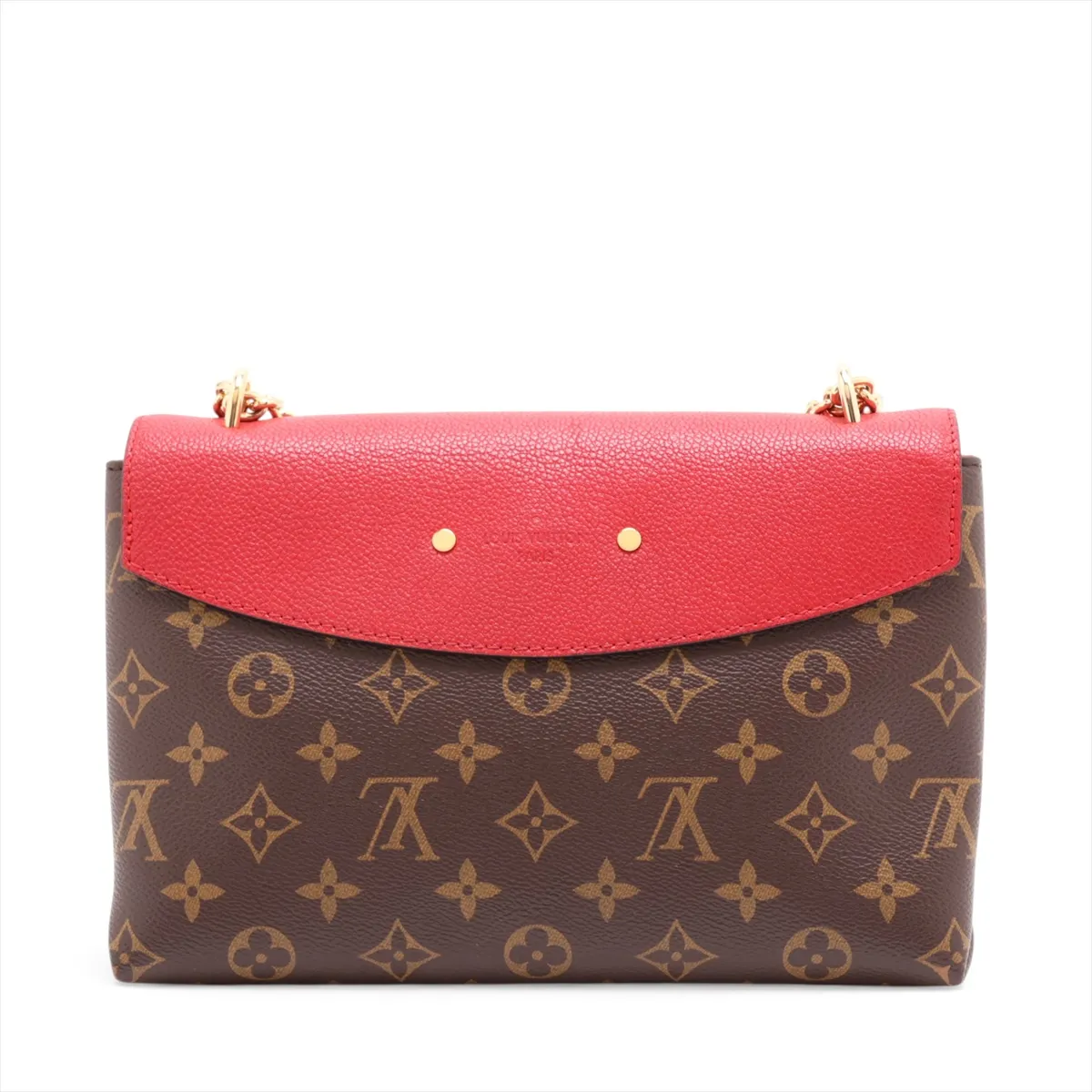 Monogram x Taurillon Samplace M43713 Brown x Red (RFID detected) — view 2