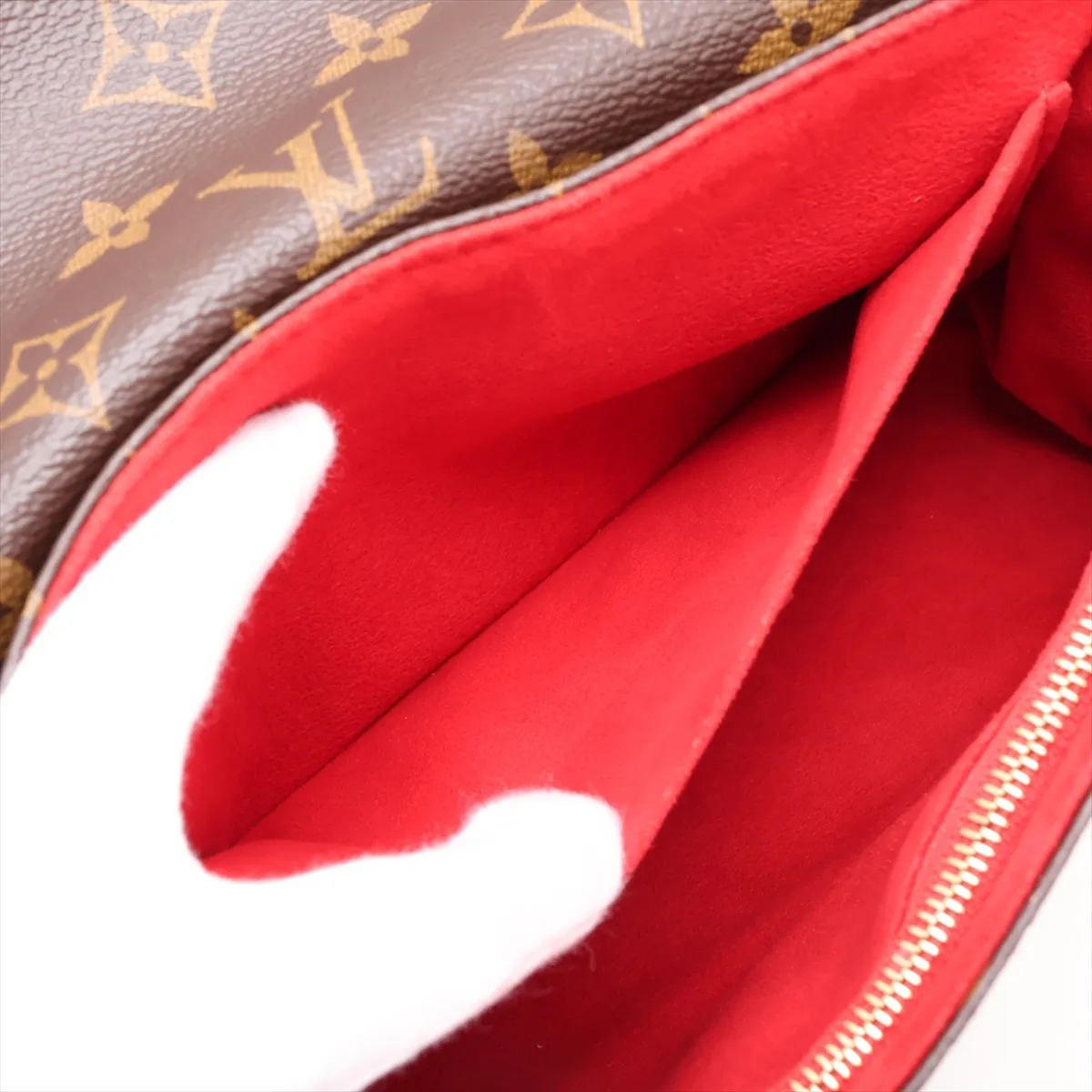 Monogram x Taurillon Samplace M43713 Brown x Red (RFID detected) — view 8