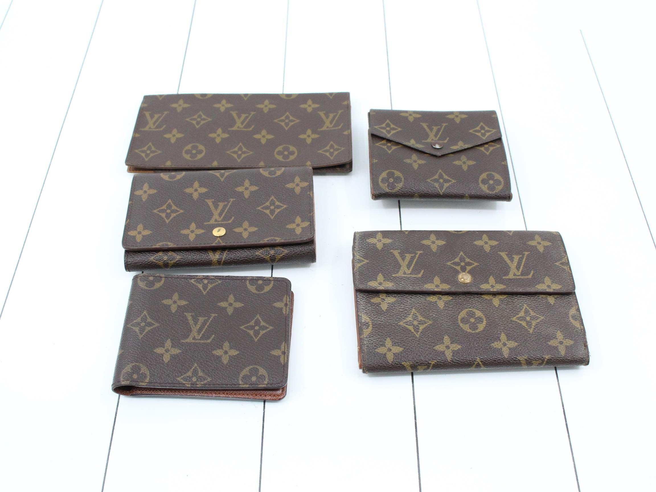 5-piece bulk monogram wallet