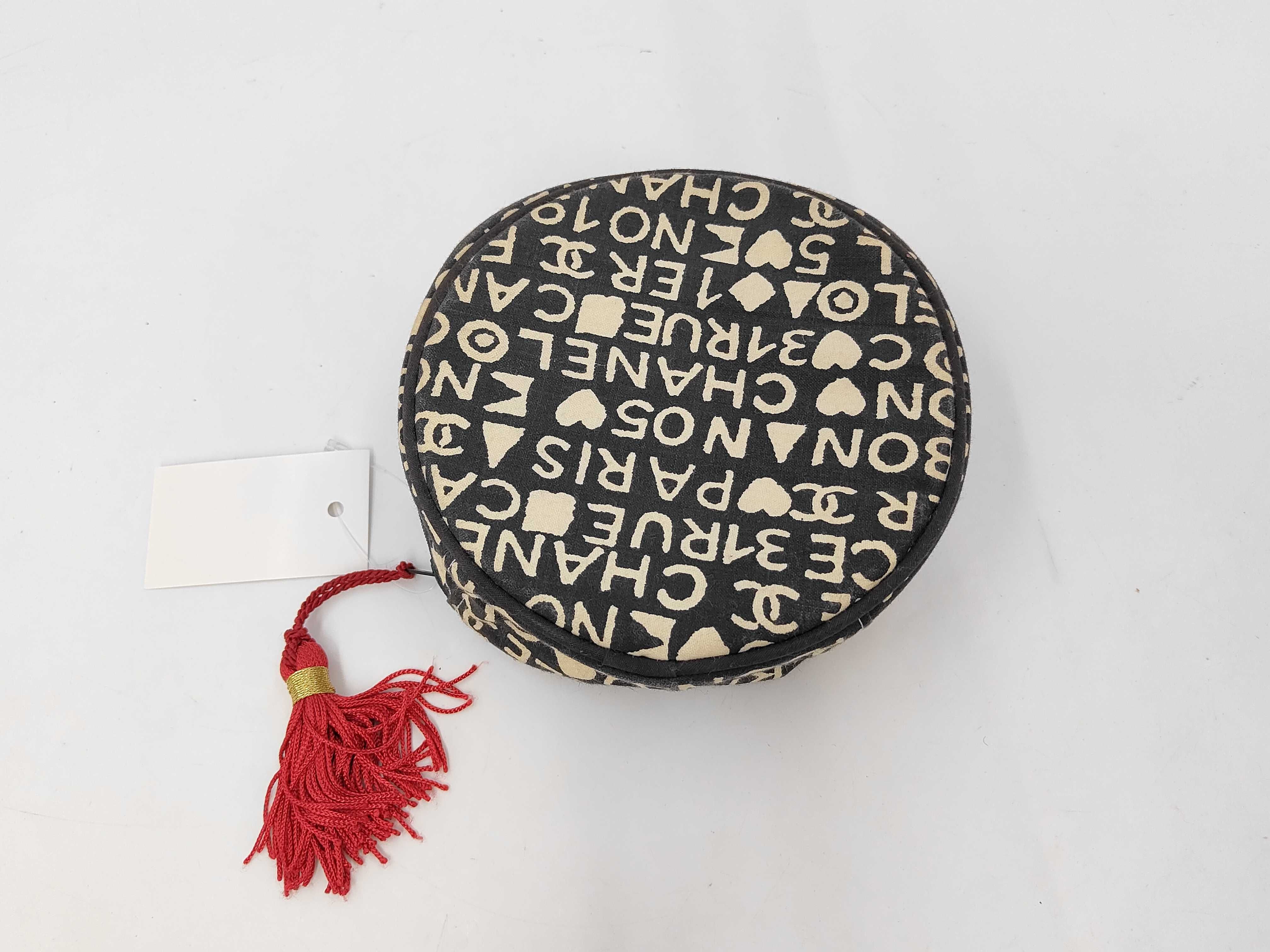 Enamel Chanel Canvas Pouch
