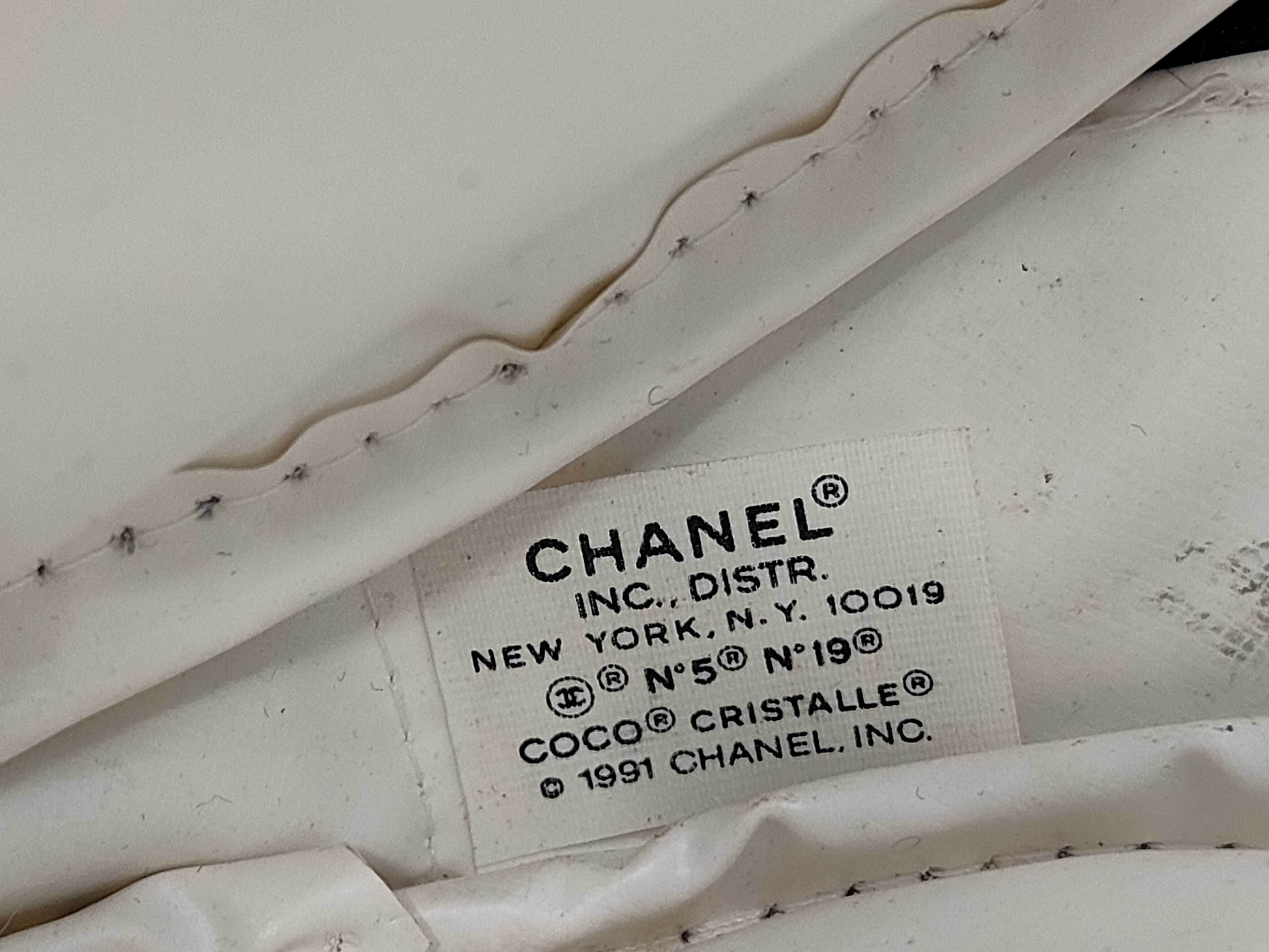 Enamel Chanel Canvas Pouch — view 6