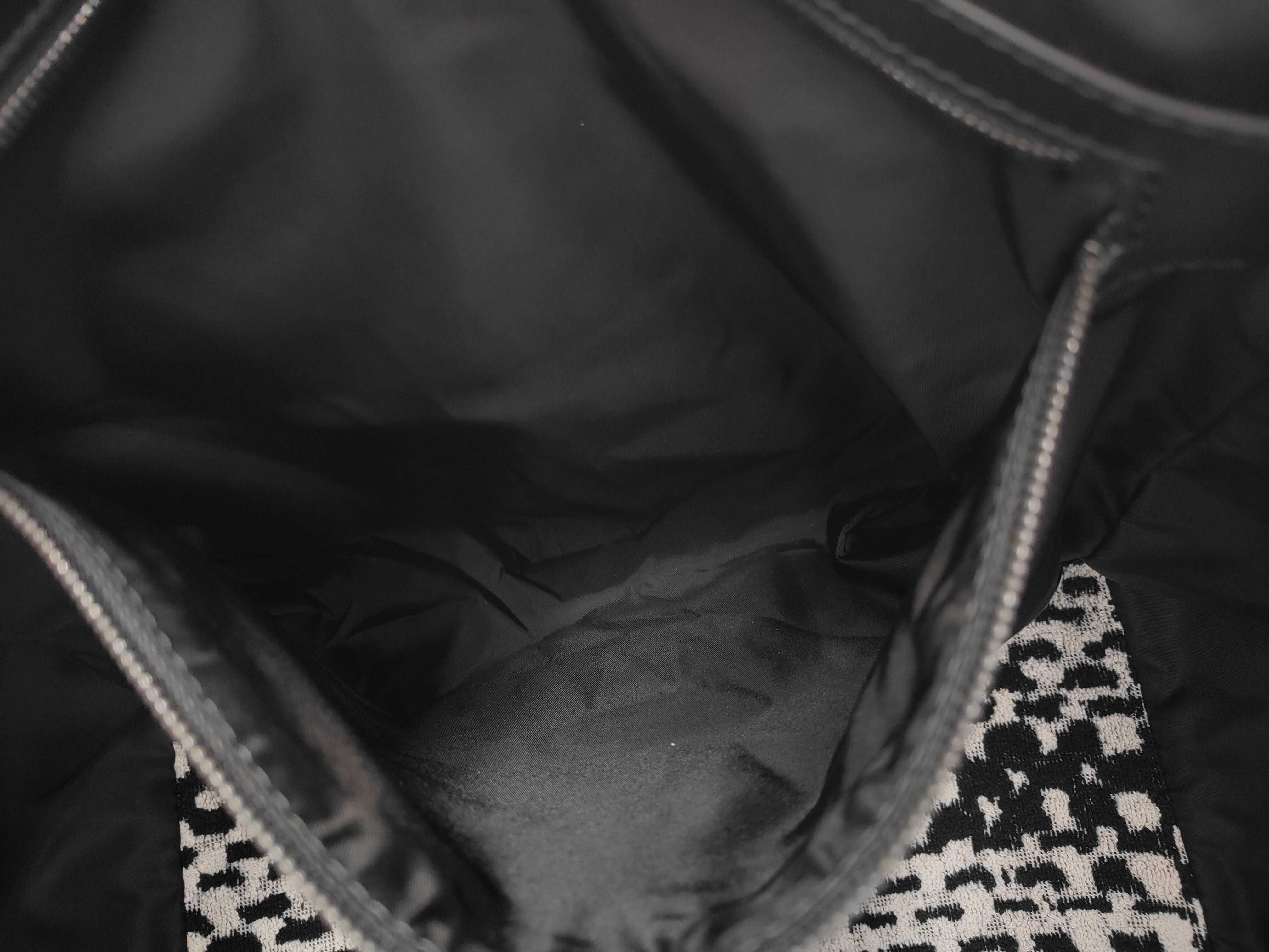 Tote Bag, Terrycloth, Black & White, Dust Bag, Towel Bag — view 11