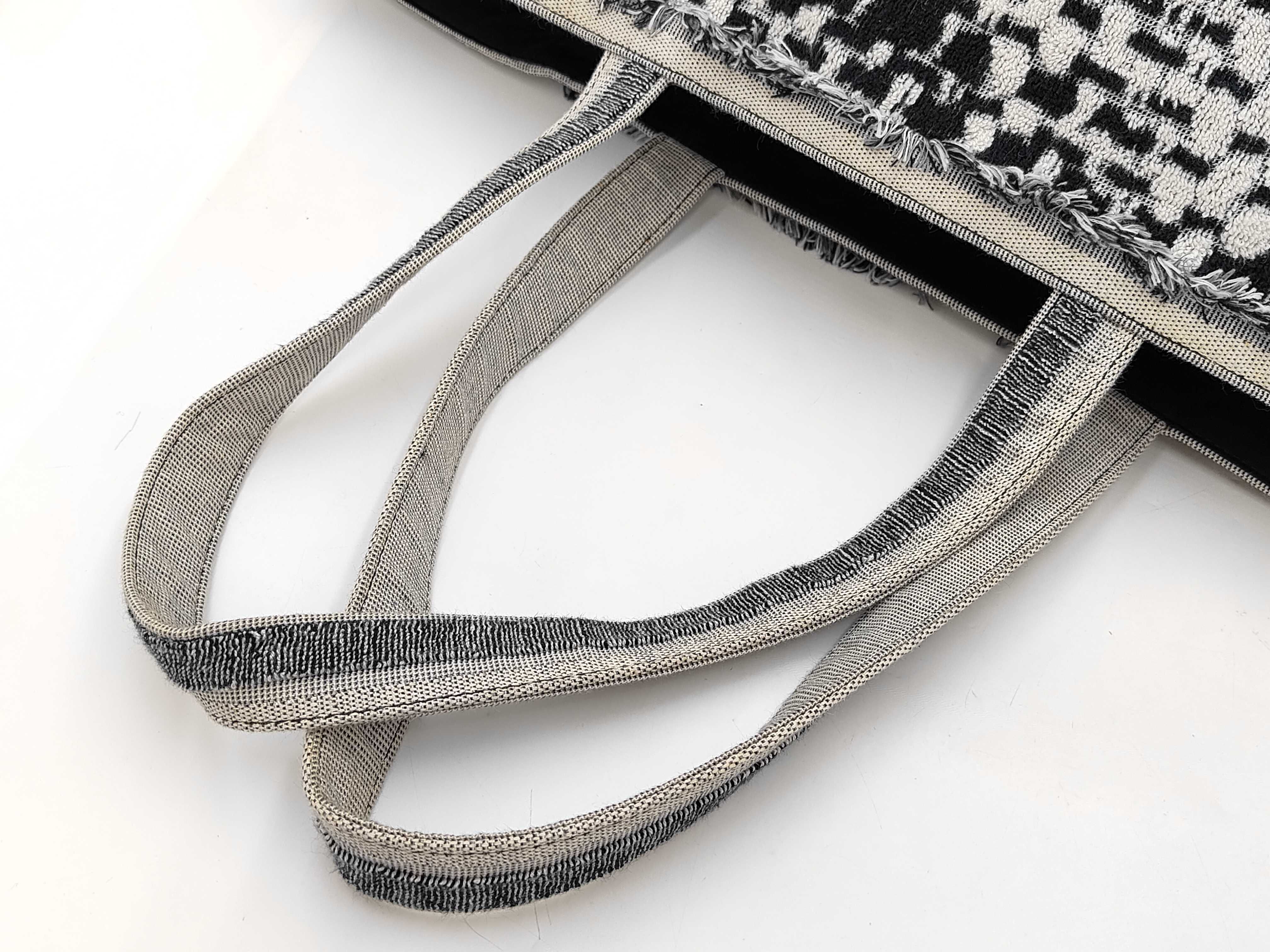 Tote Bag, Terrycloth, Black & White, Dust Bag, Towel Bag — view 3