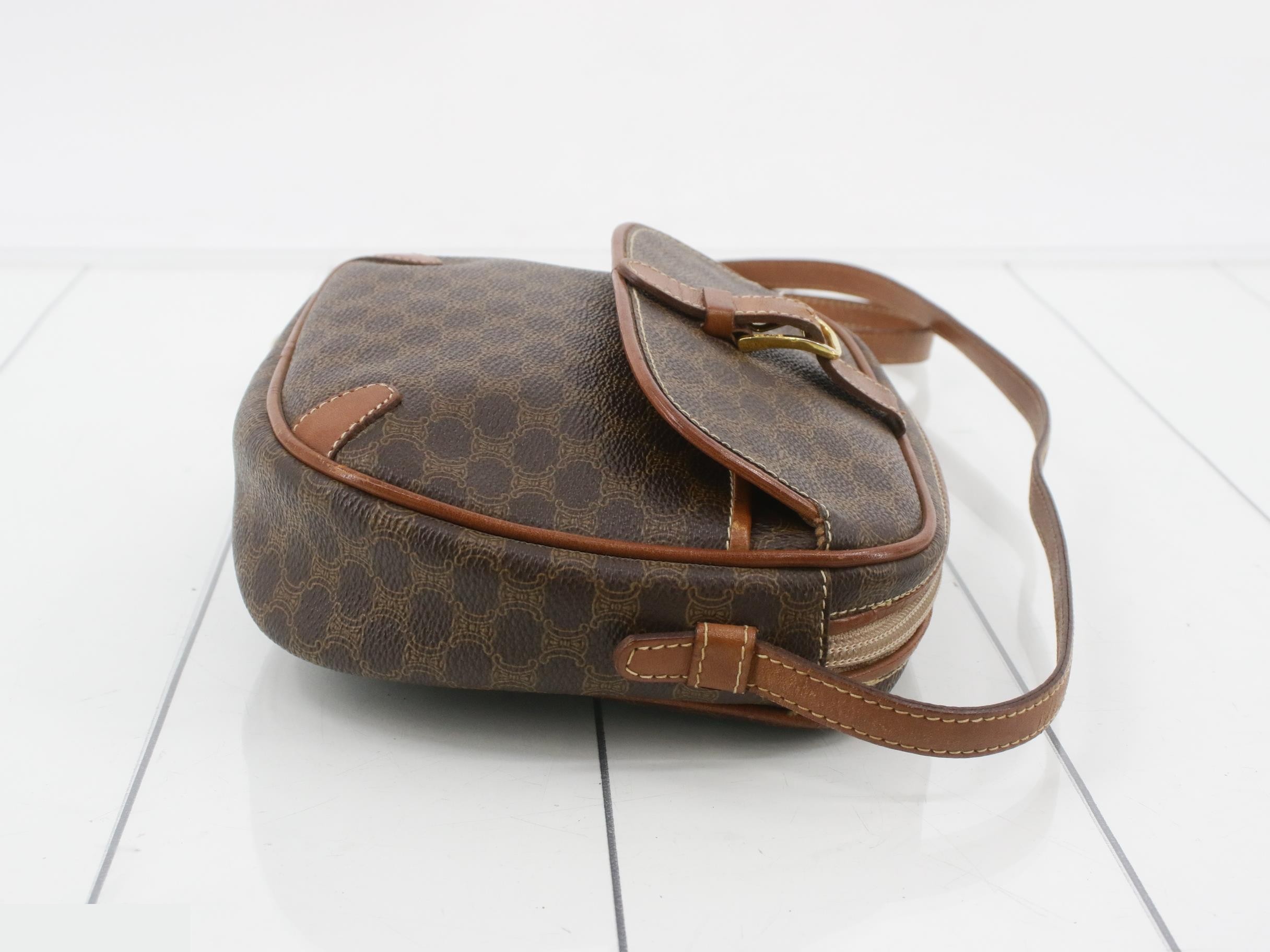 Macadam shoulder bag brown PVC — view 3