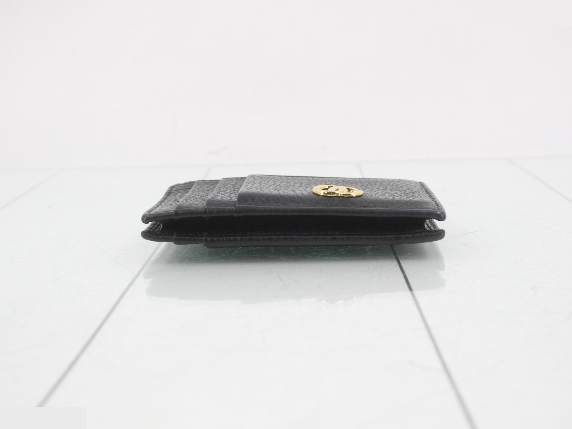 Petite Marmont Fragment Case, Leather, Black — view 3