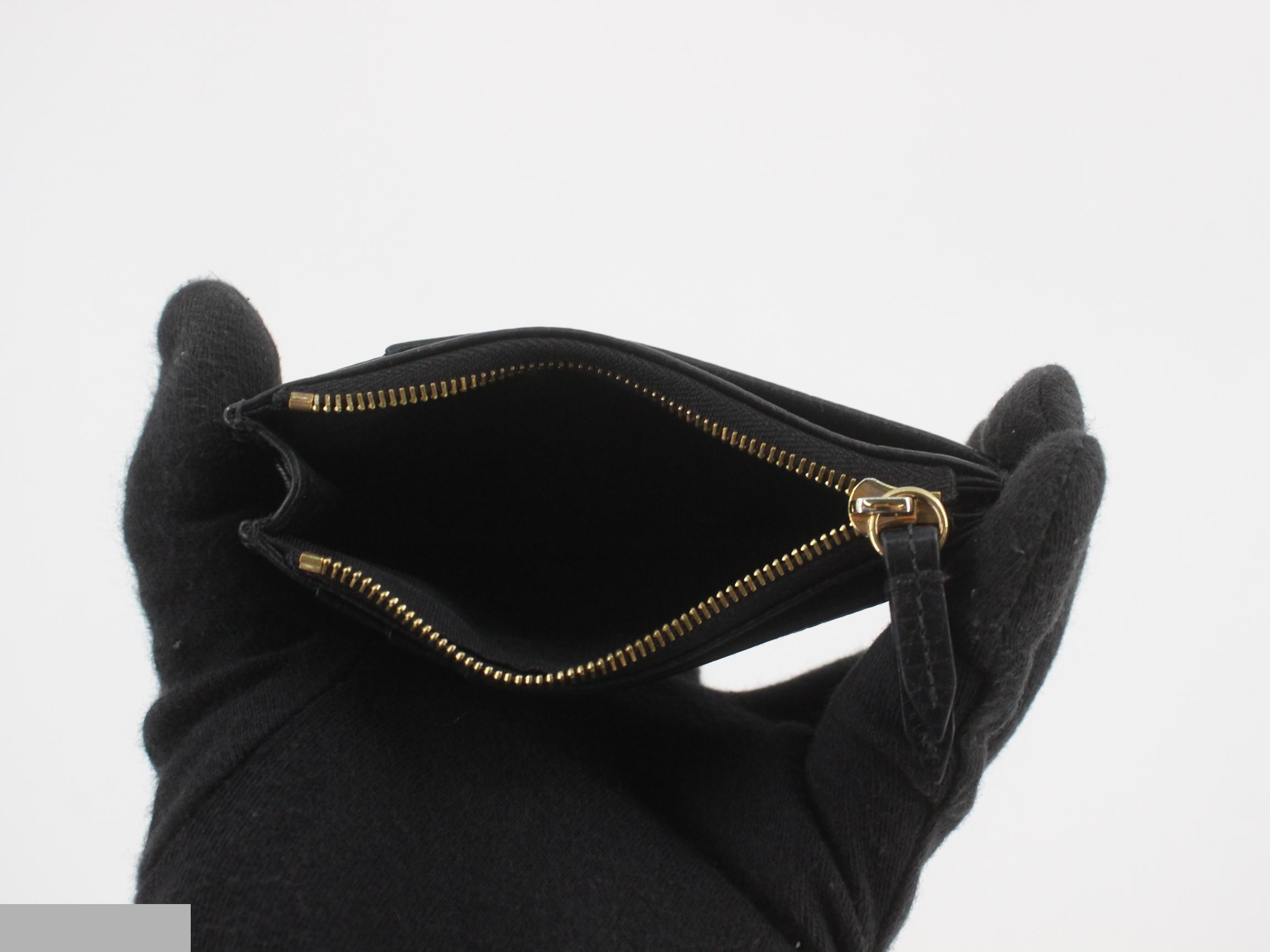 Petite Marmont Fragment Case, Leather, Black — view 4