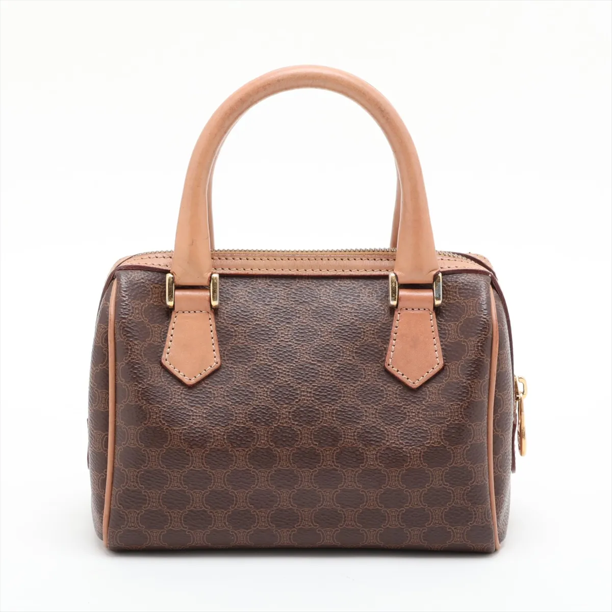 Macadam PVC x Leather Handbag, Brown — view 2