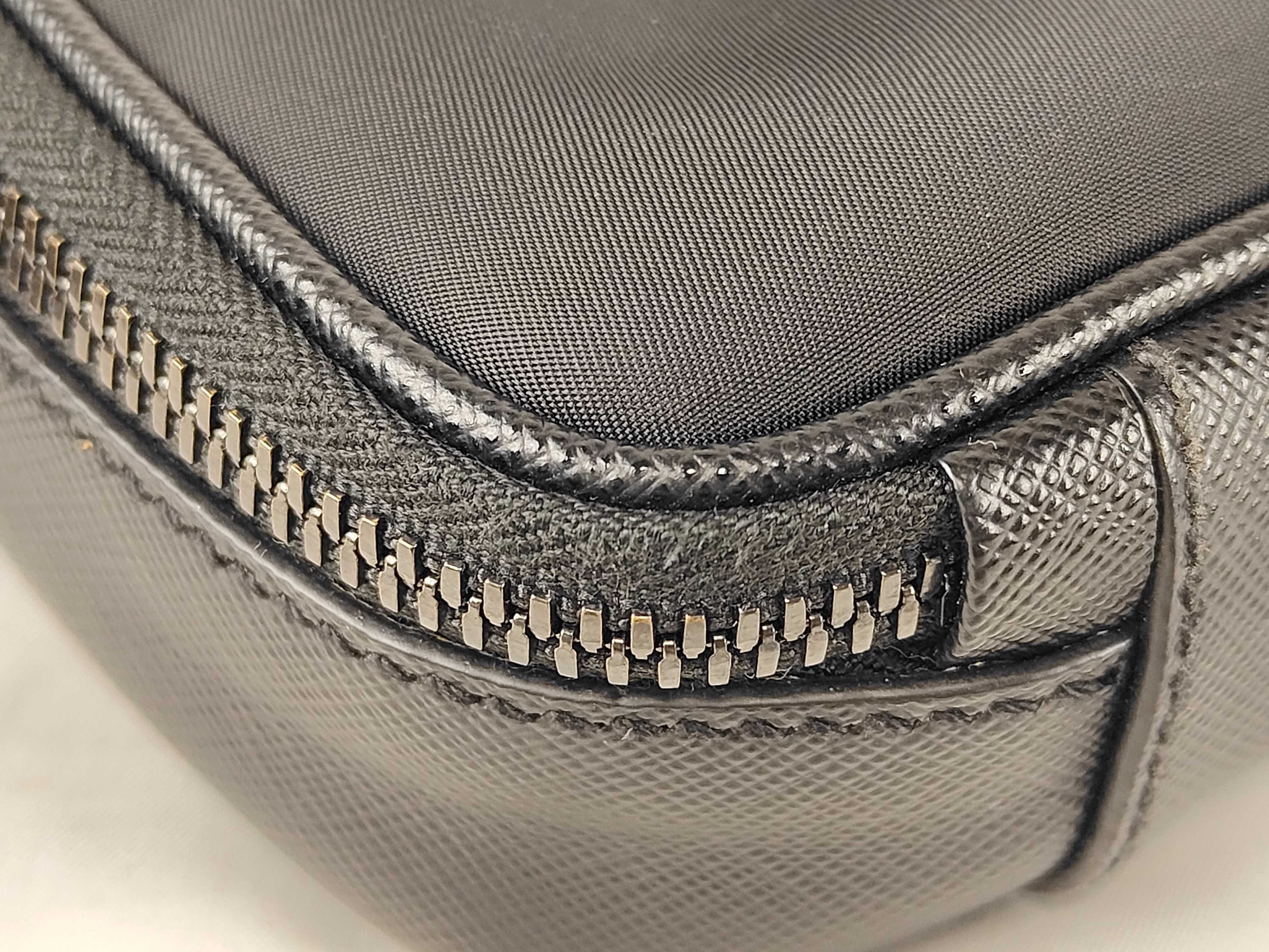 Tessuto Nylon Saffiano Shoulder Bag, Black, 2VH070 (Shoulder Bag) — view 8