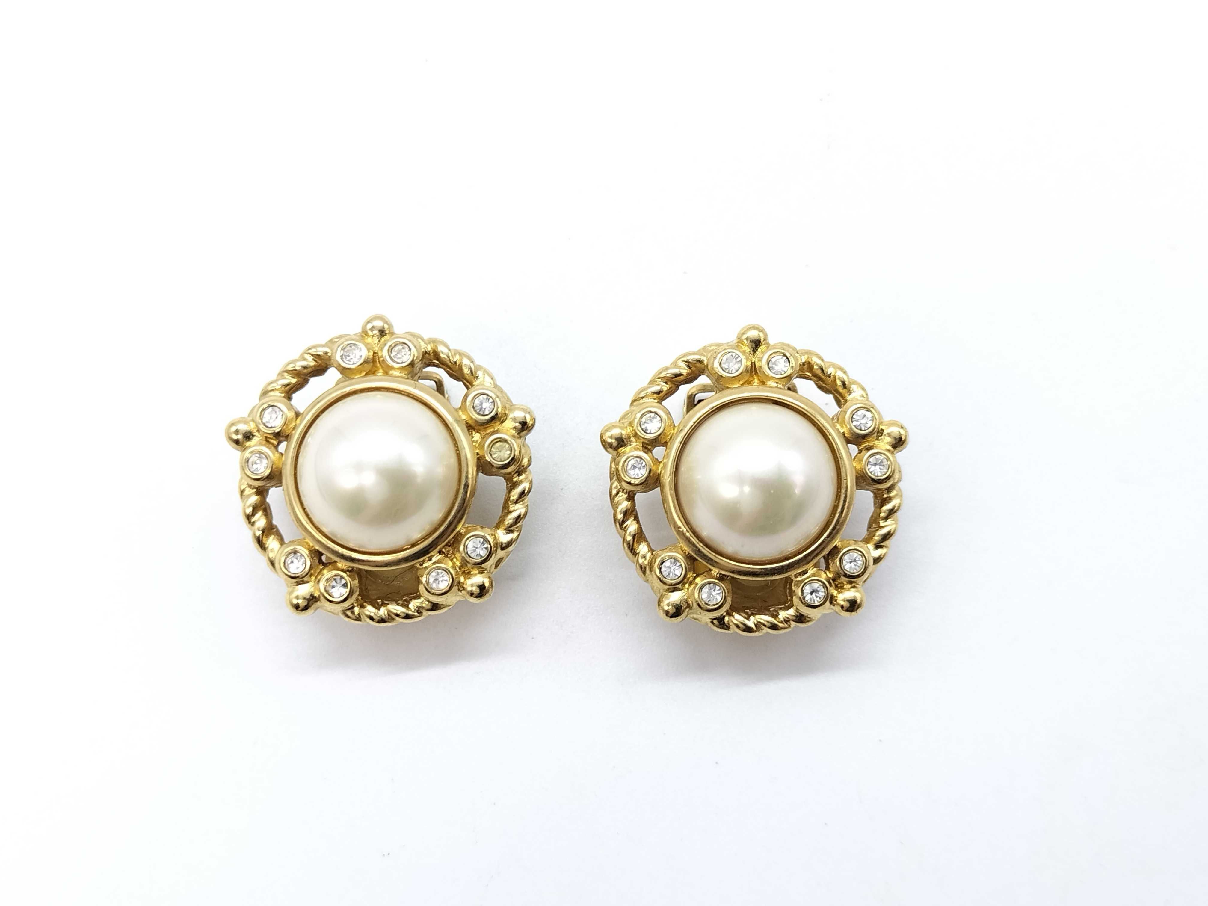 Earrings Vintage Rhinestone/Faux Pearl/Surface Earrings