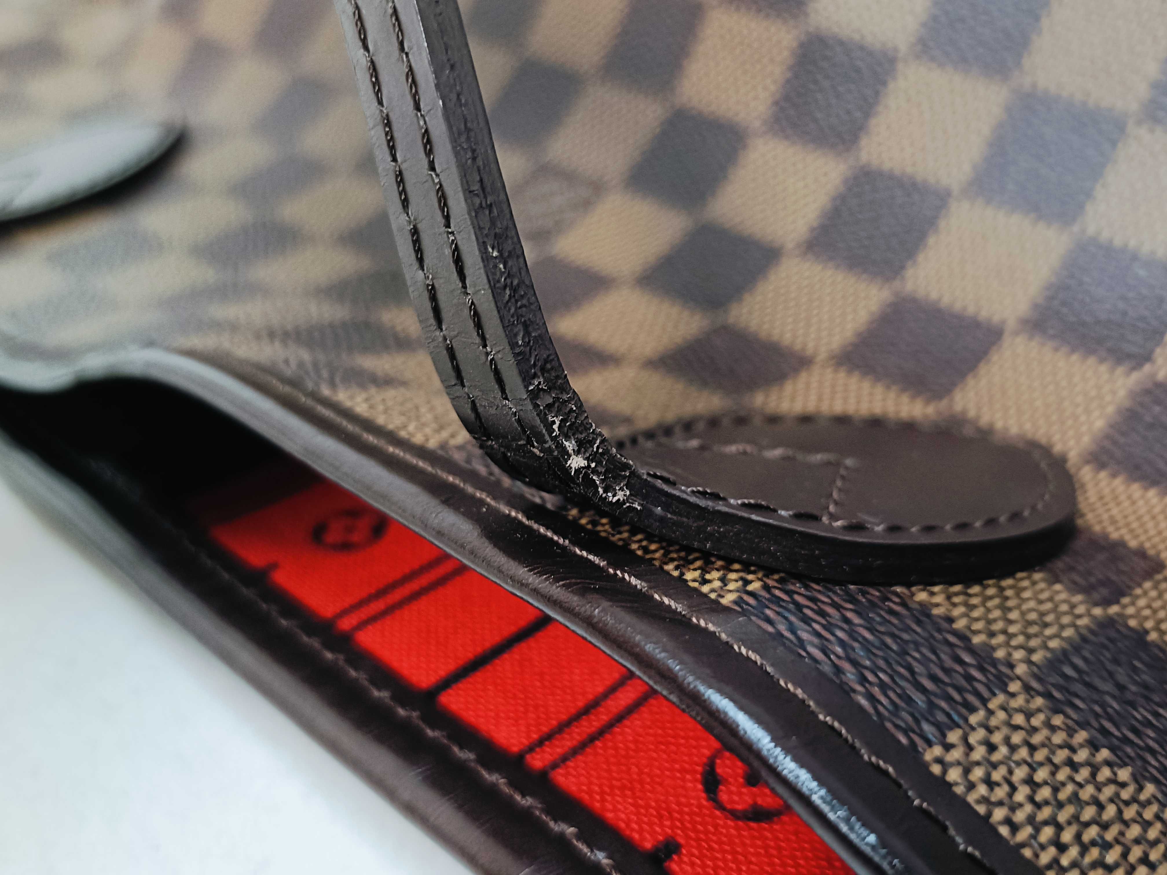 Damier N51105 Neverfull MM Tote Bag — view 5