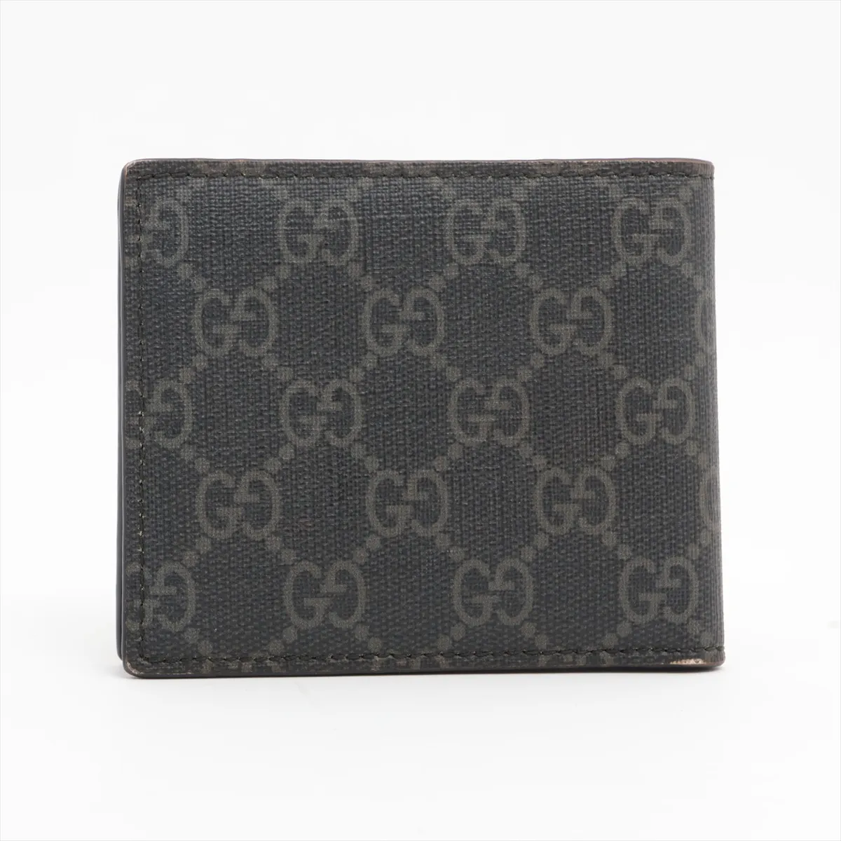 GG Supreme 451268 PVC x Leather Bifold Wallet Black x Red Wolf — view 2