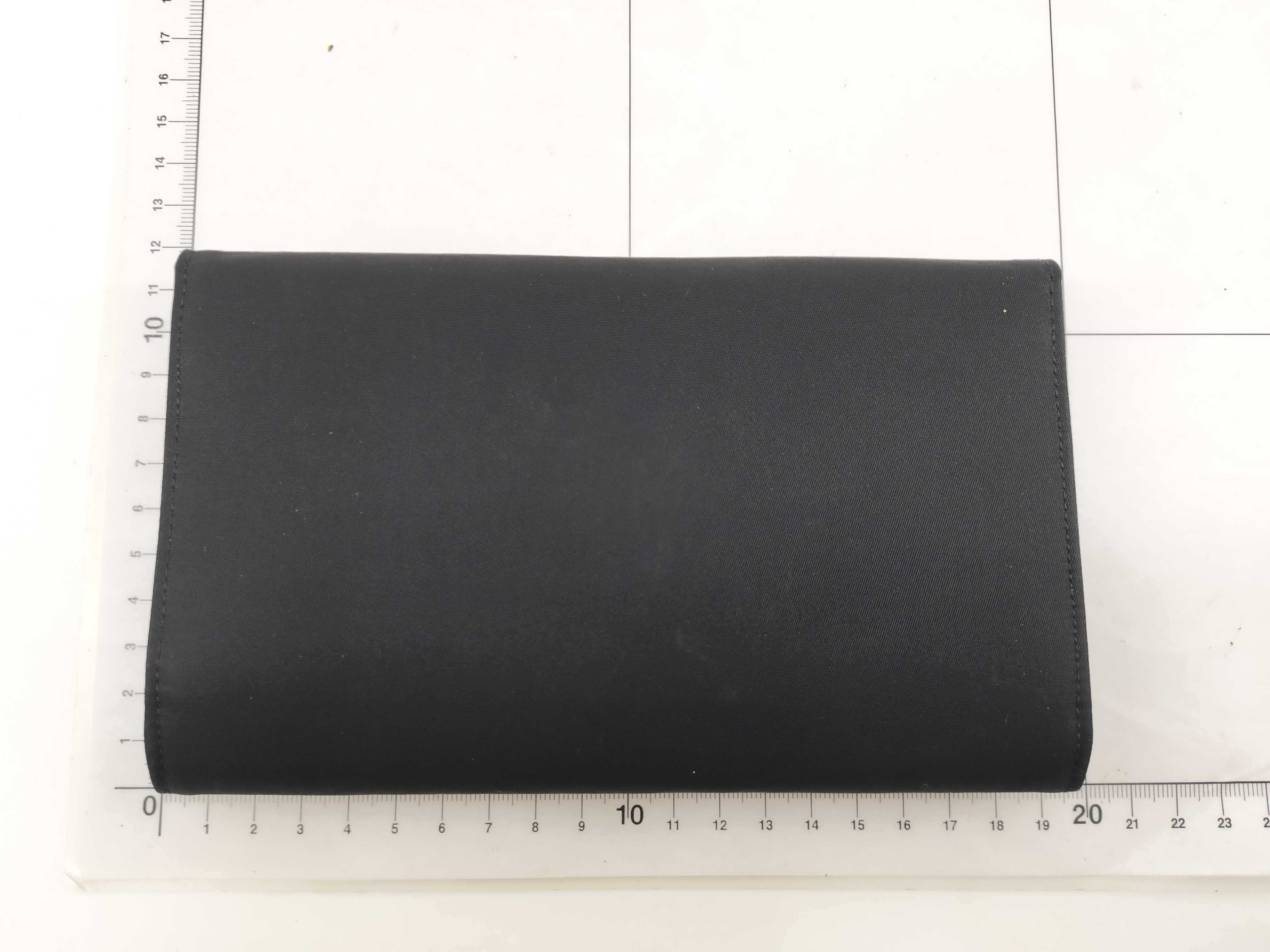 nylon folding wallet, black. — view 2