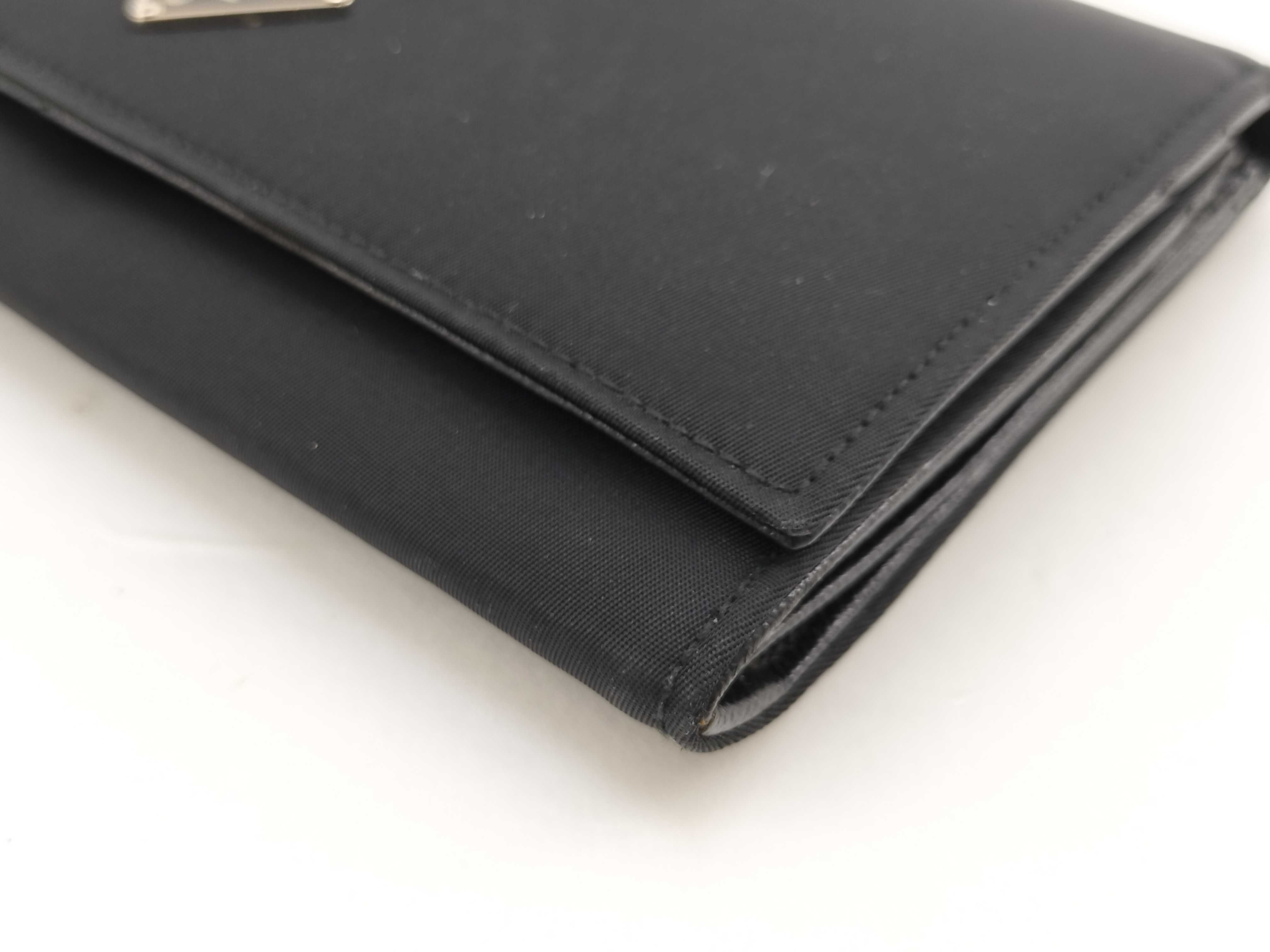 nylon folding wallet, black. — view 4