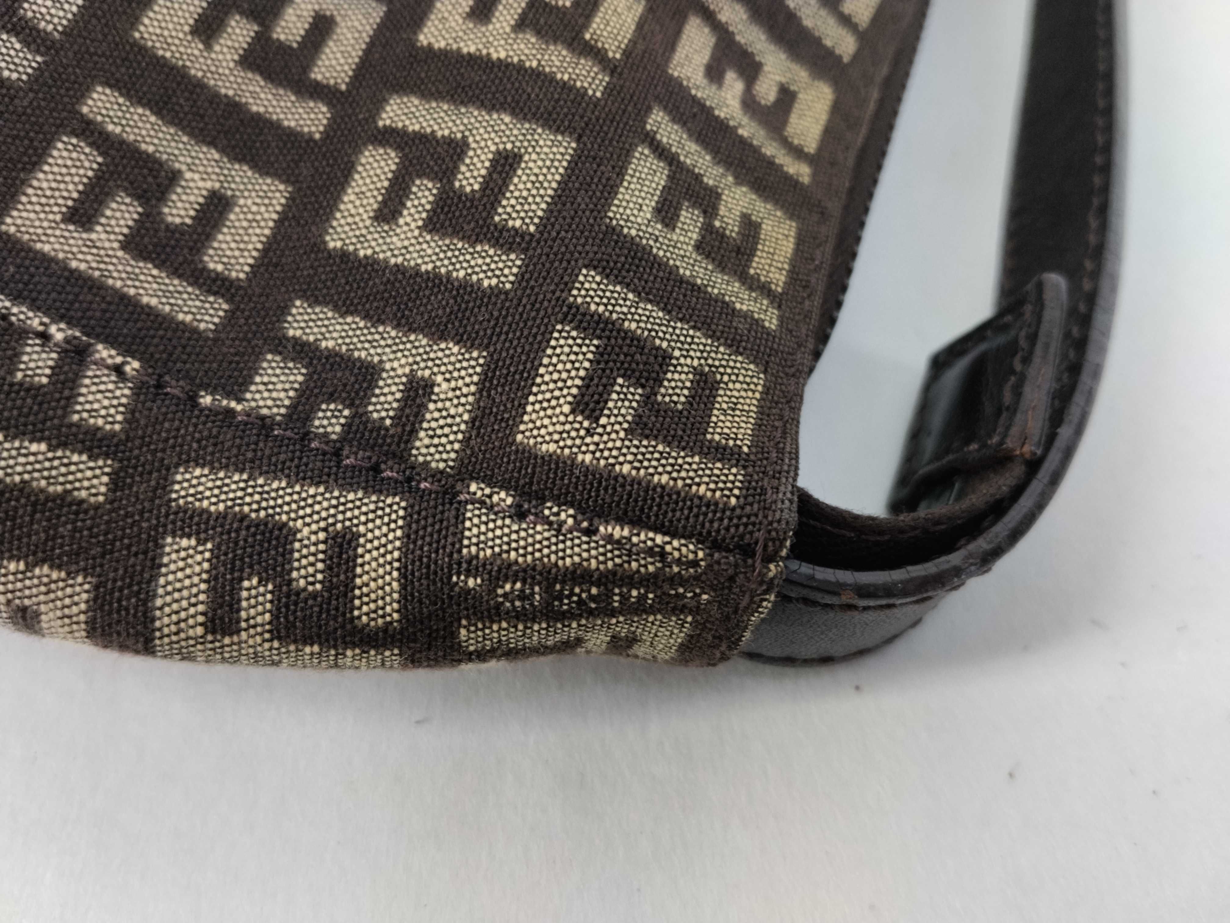 Zucca pattern Fendi Zucchino handbag, dark brown handbag — view 5