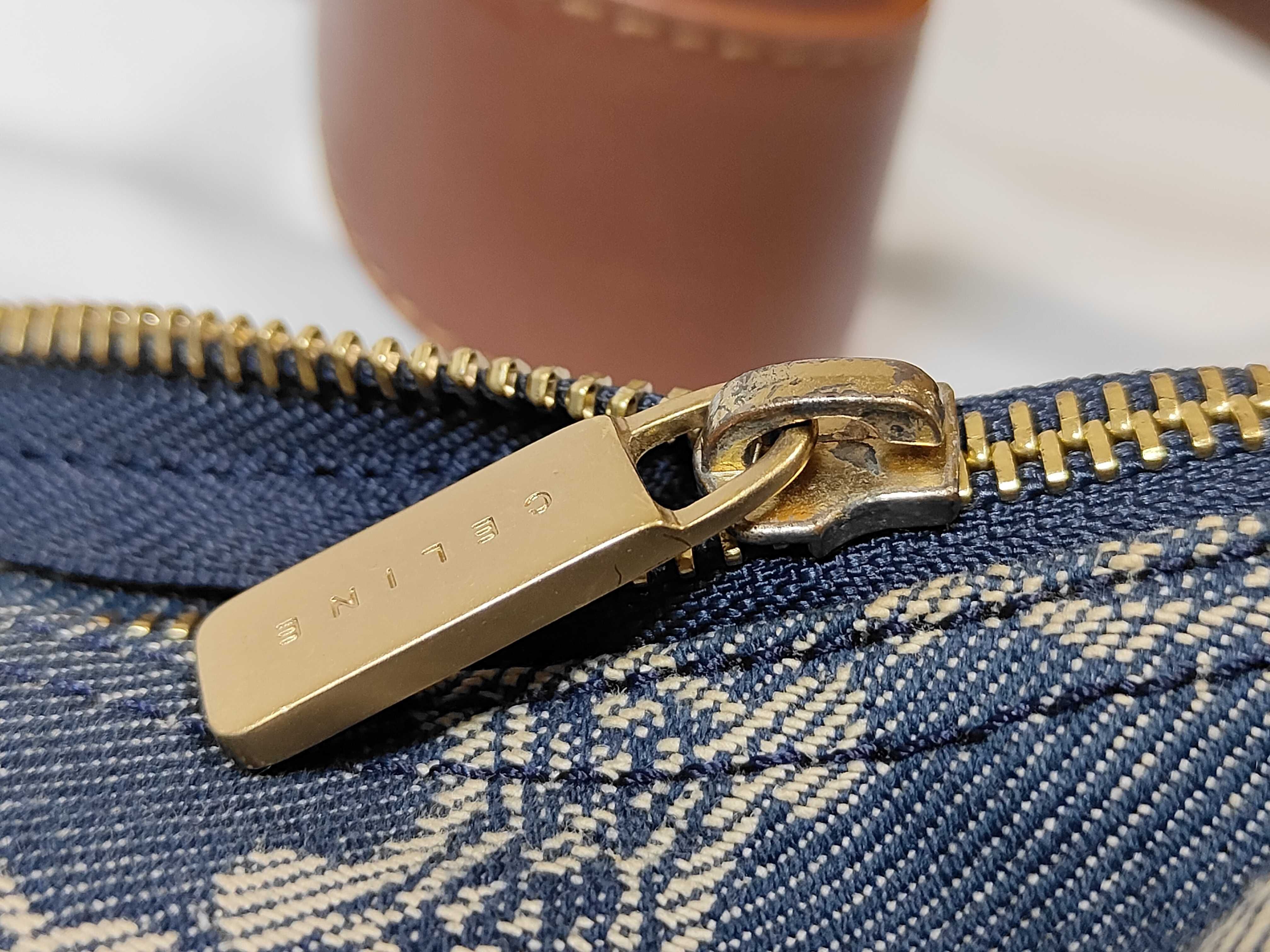 denim Macadam pattern one-shoulder bag, vintage shoulder bag — view 15